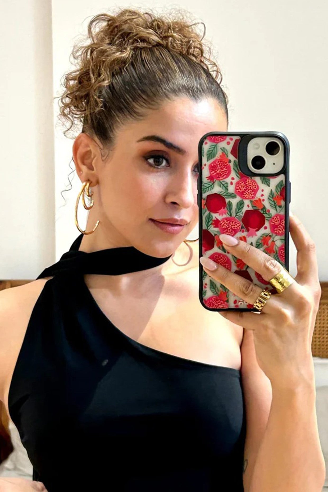 18kt Gold Plated Mini Hoop Necklace