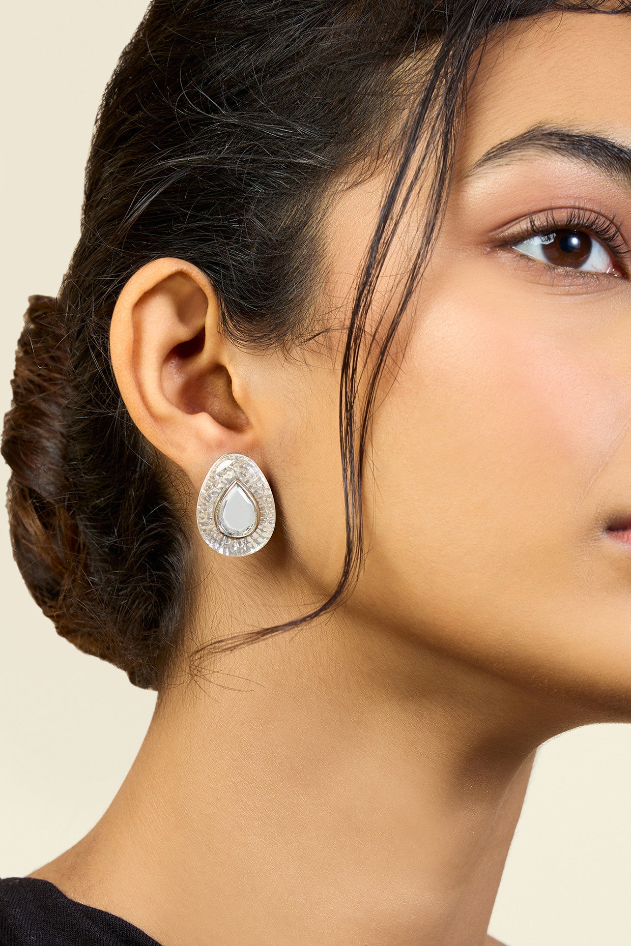 White Mirror Boondein Studs