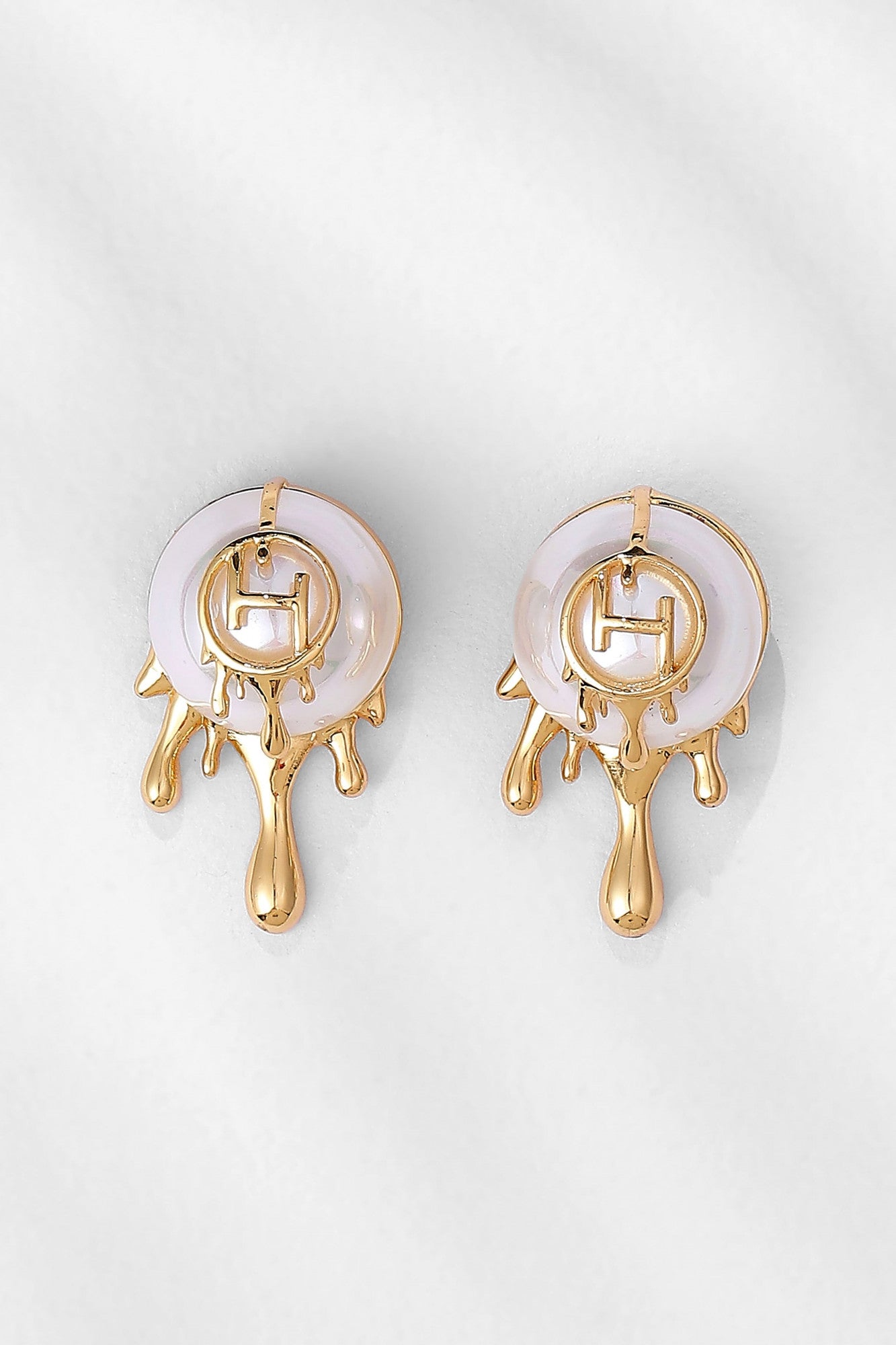 22kt Gold Plated Pearl Earrings
