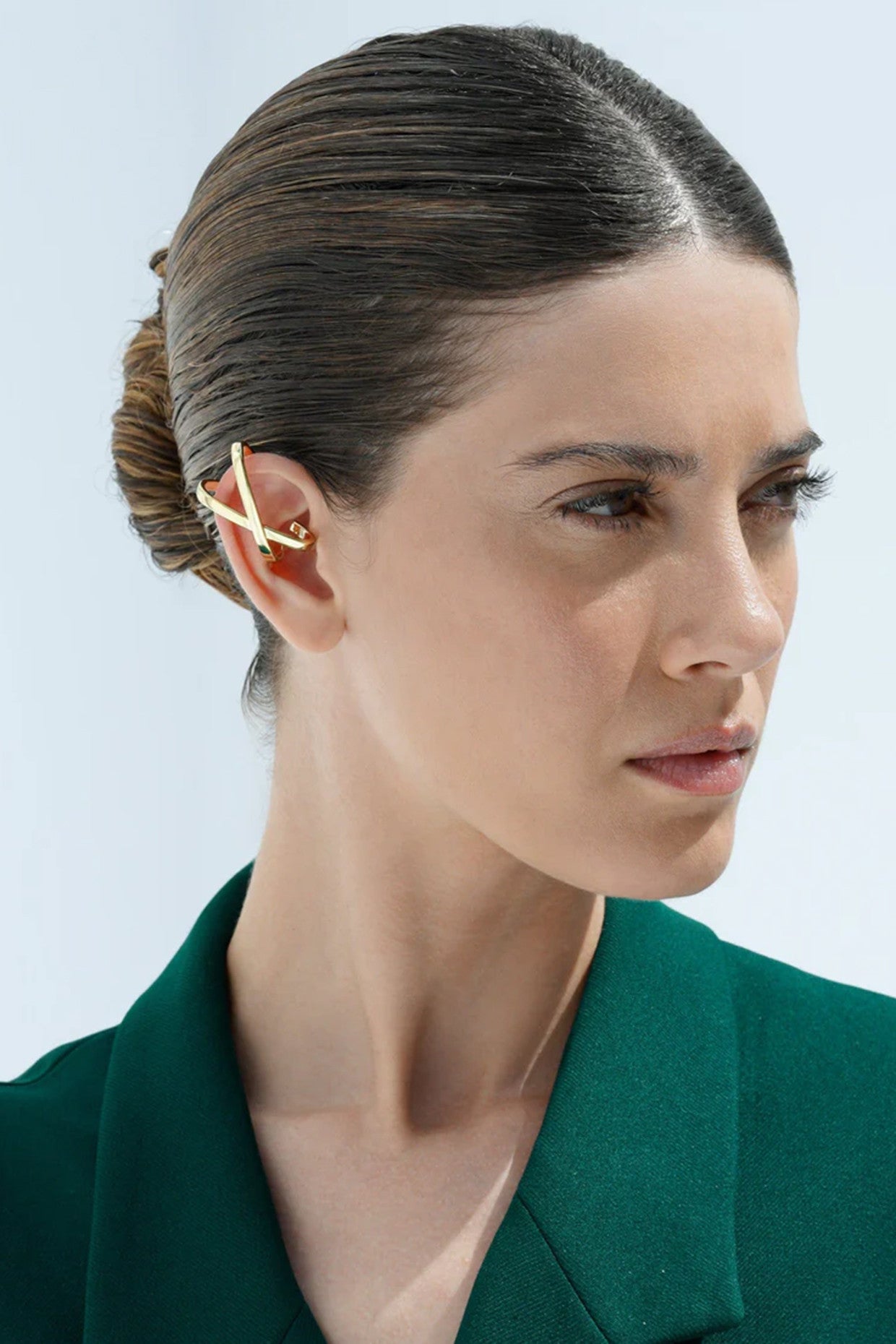 X Earrings 18k Gold Plated