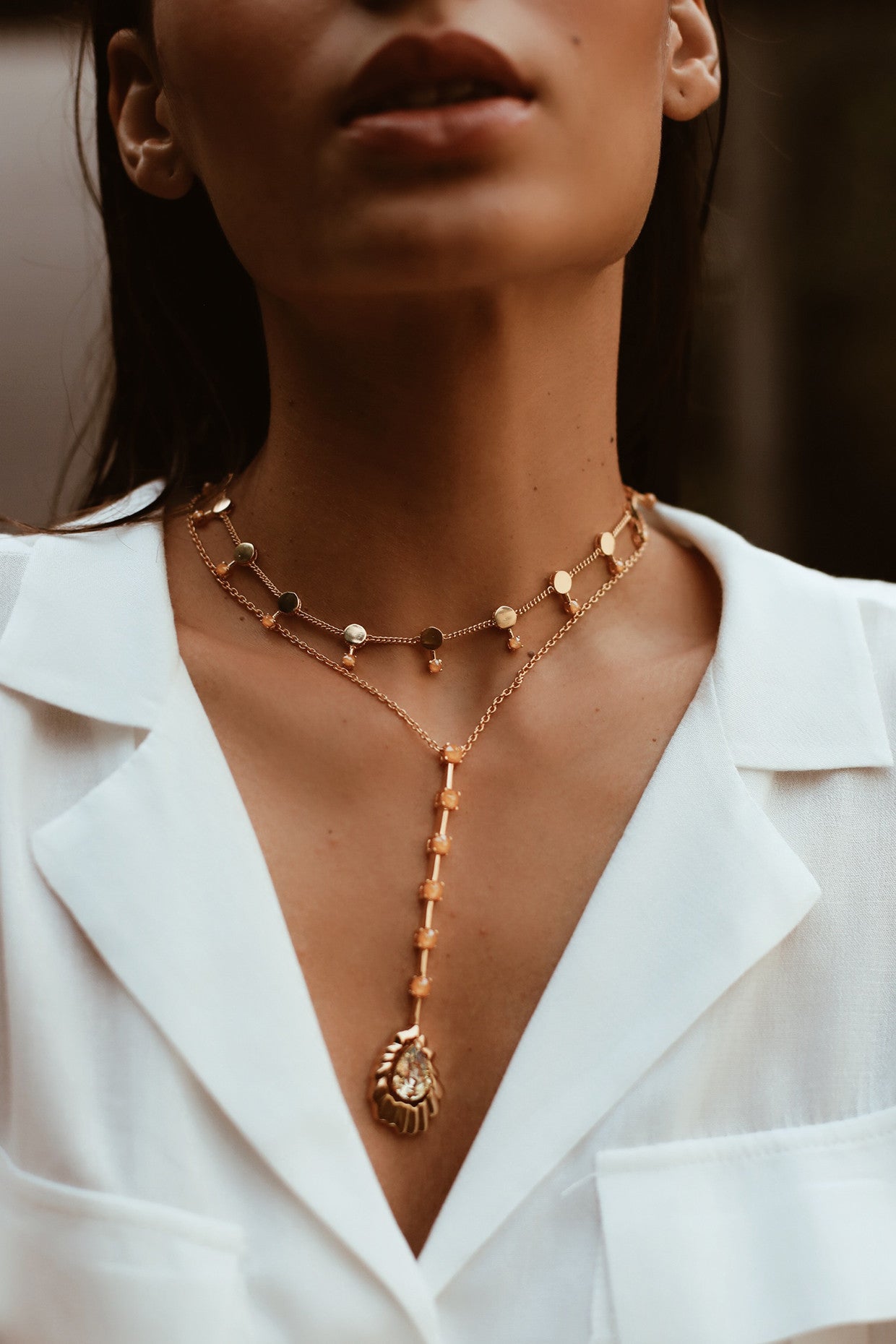 Yellow Talise Choker Necklace