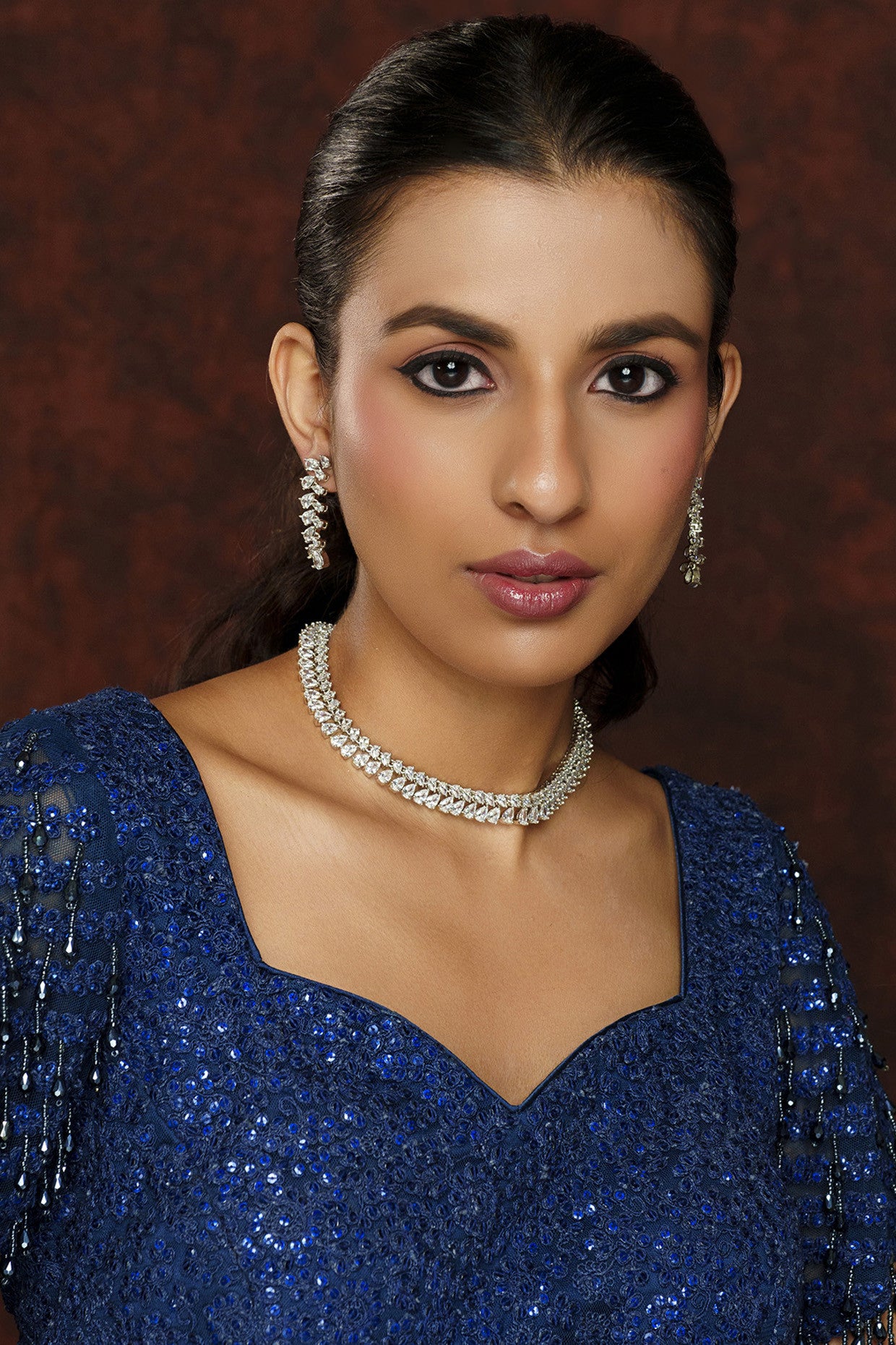 Sajeeli Diamond Necklace Set