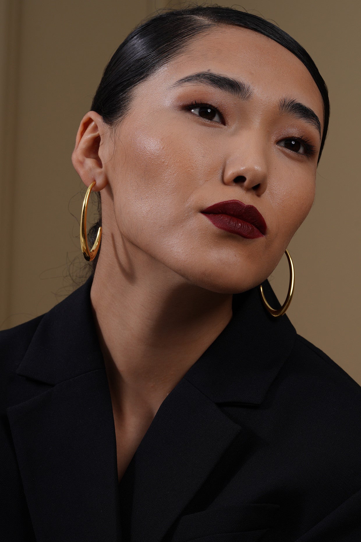 18kt Gold Plated Double Sided Hoops