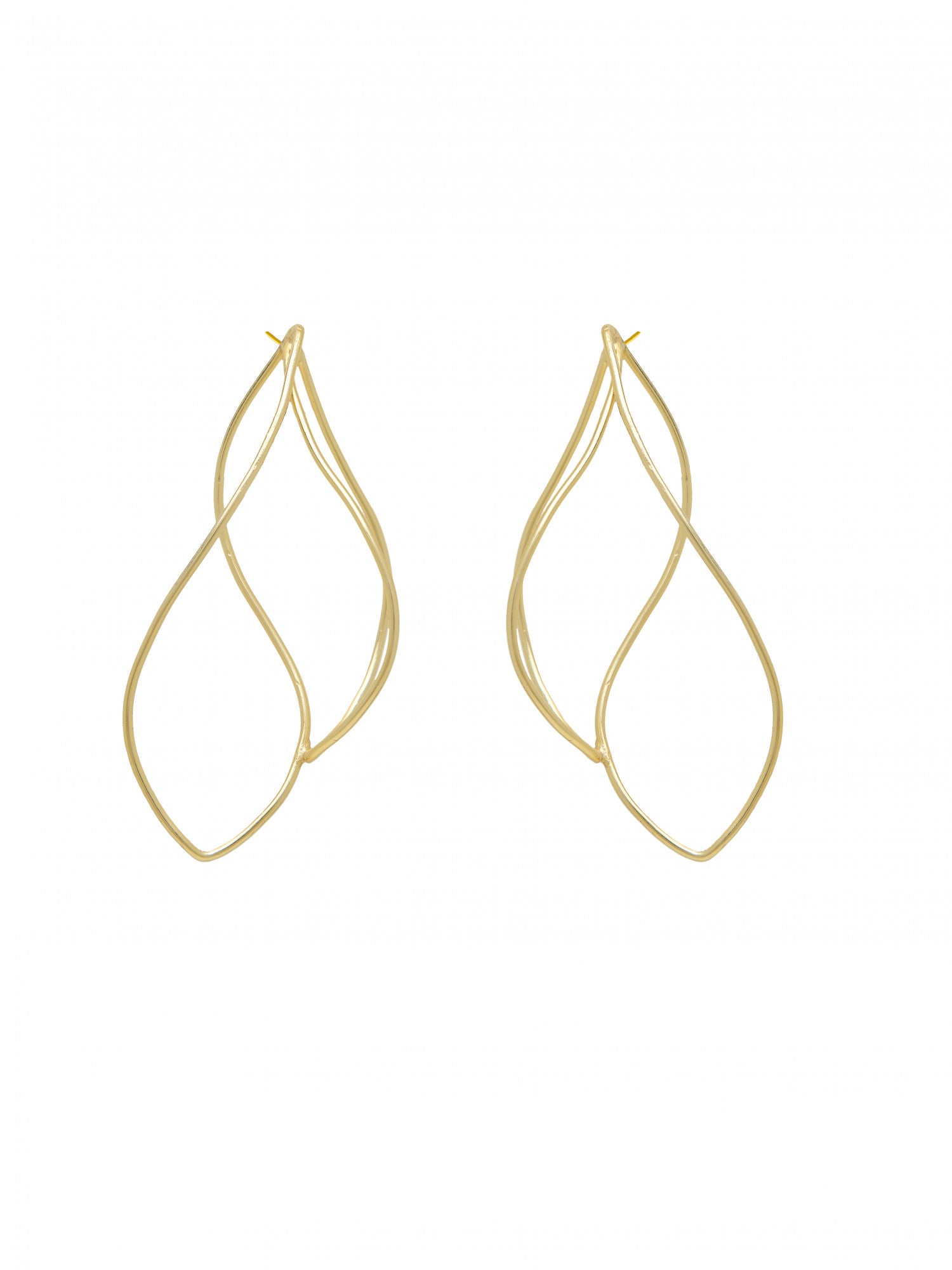 14k Gold Plated Intertwine Earring
