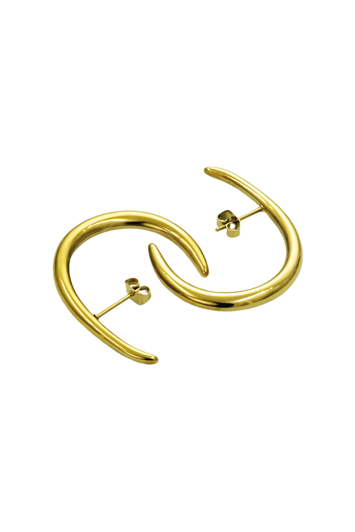 18kt Gold Plated Unique Hoops