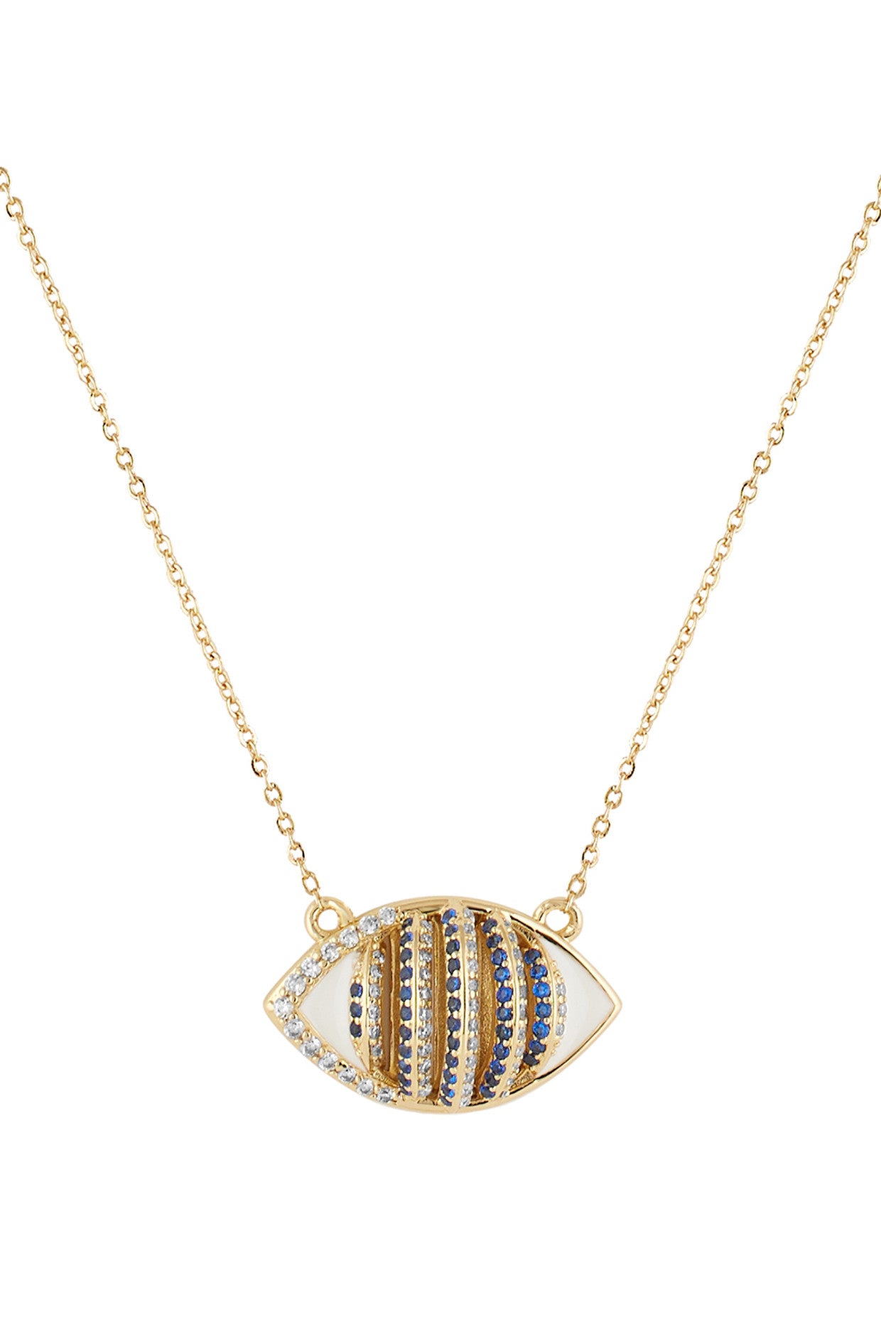 18Kt Gold Plated Eyelet Party Necklace