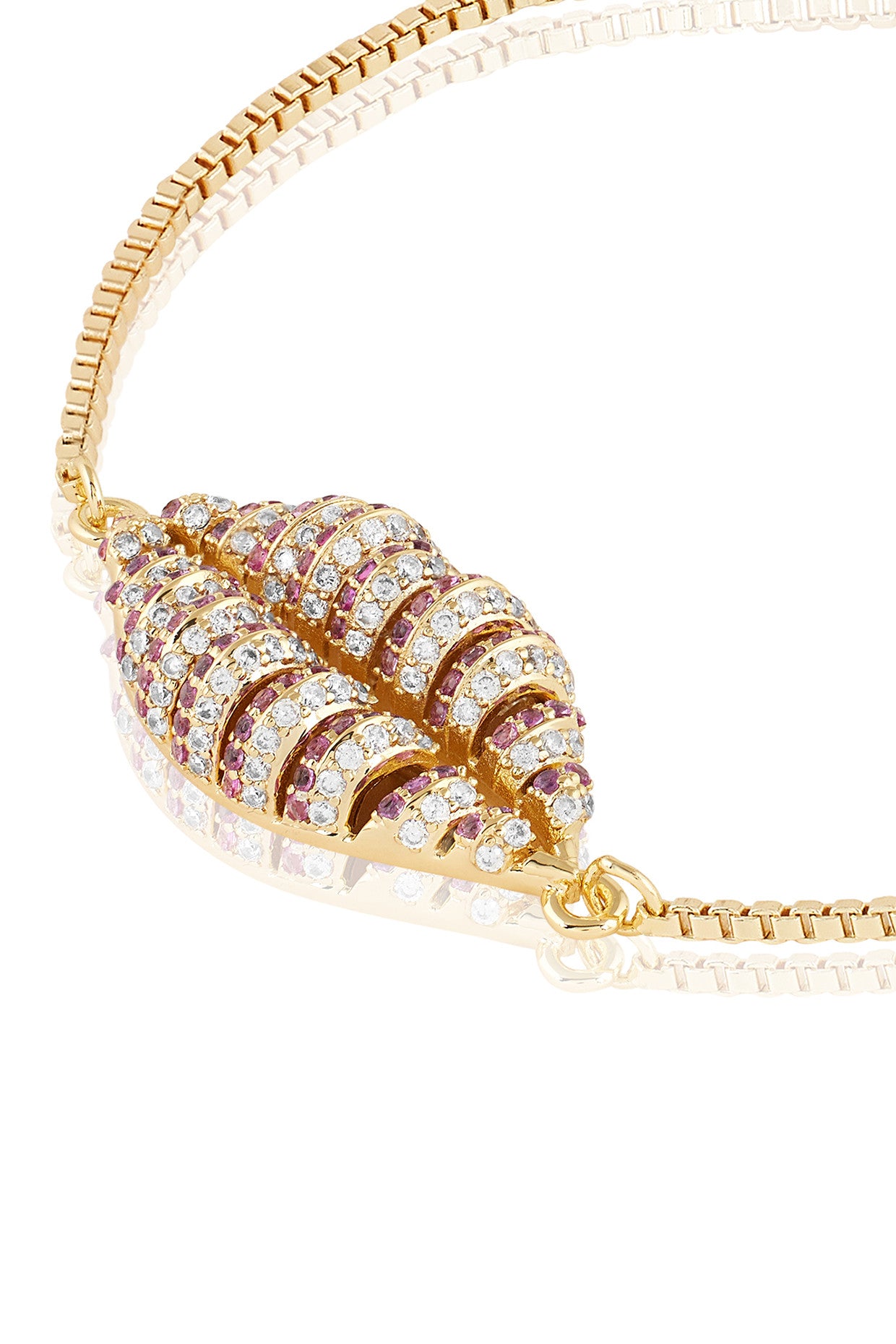 18Kt Gold Plated Party Pout Bolo Bracelet