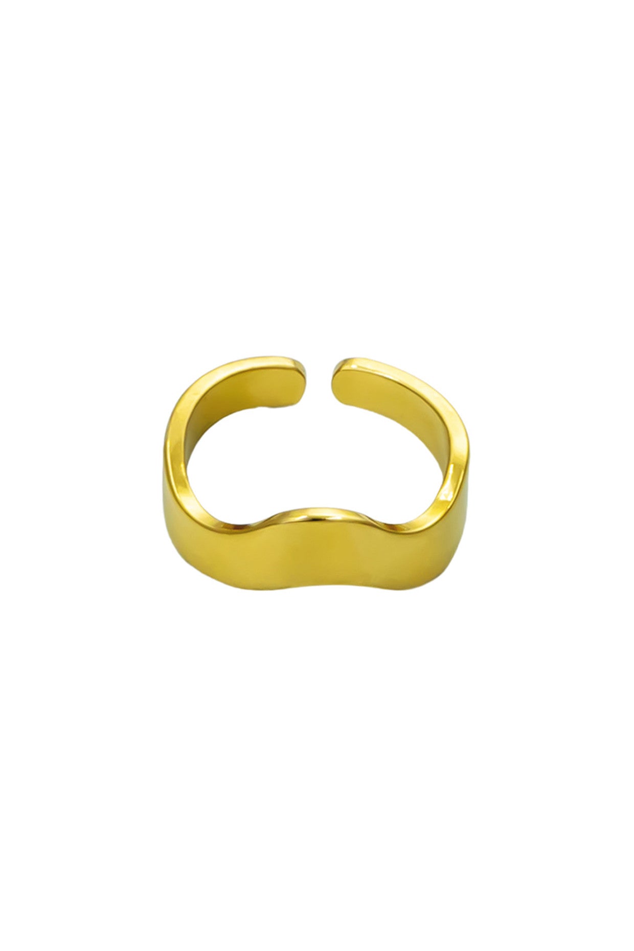 18kt Gold Plated Curved Ring