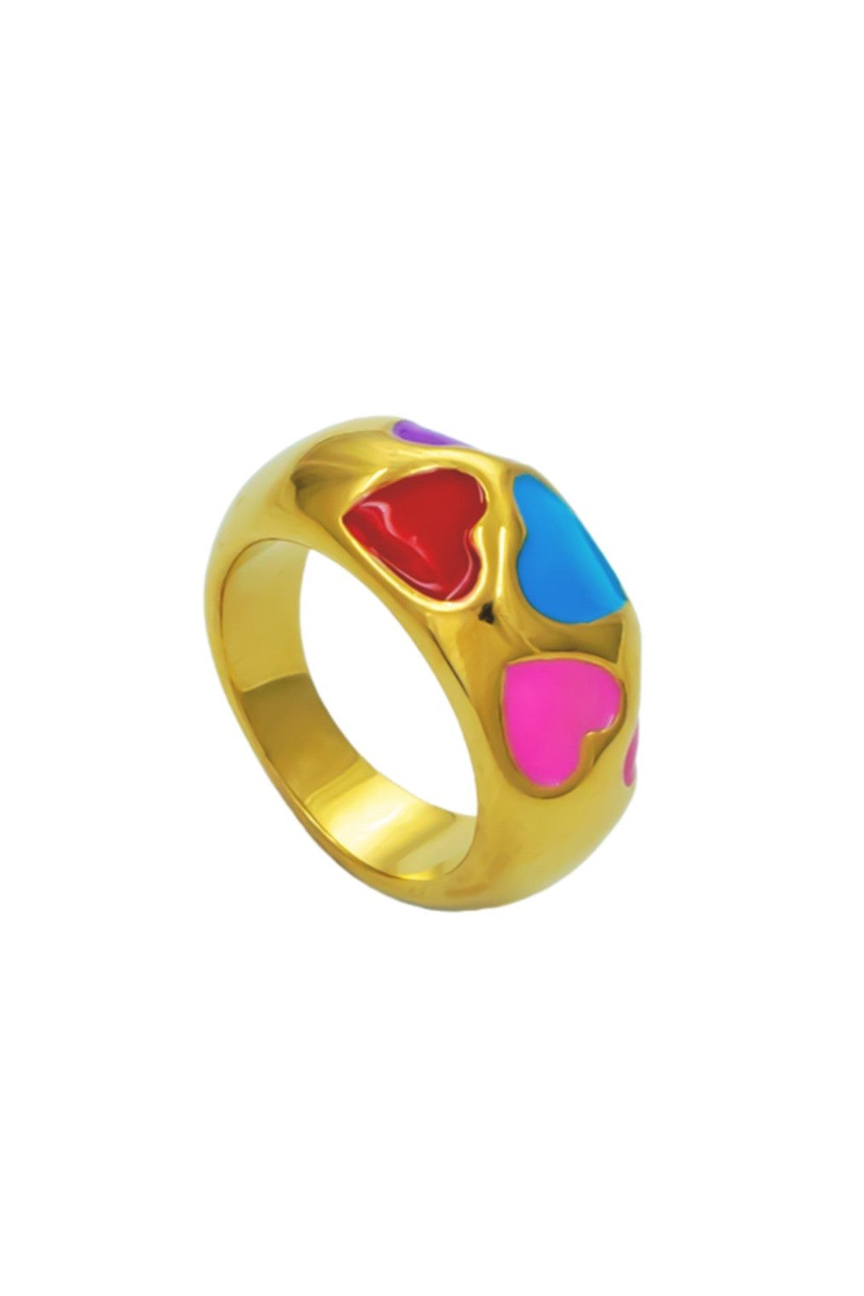 18kt Gold Plated Love Ring