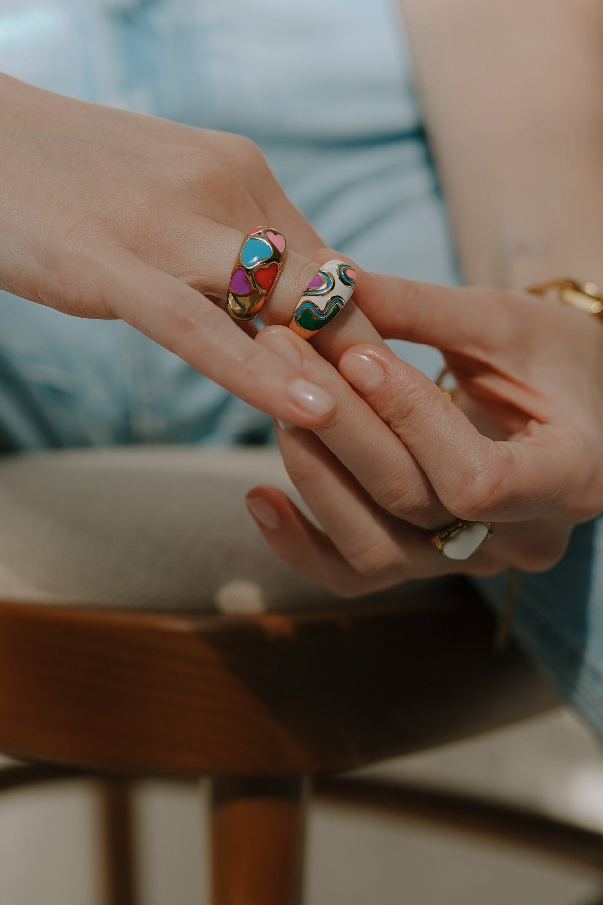 18kt Gold Plated Love Ring