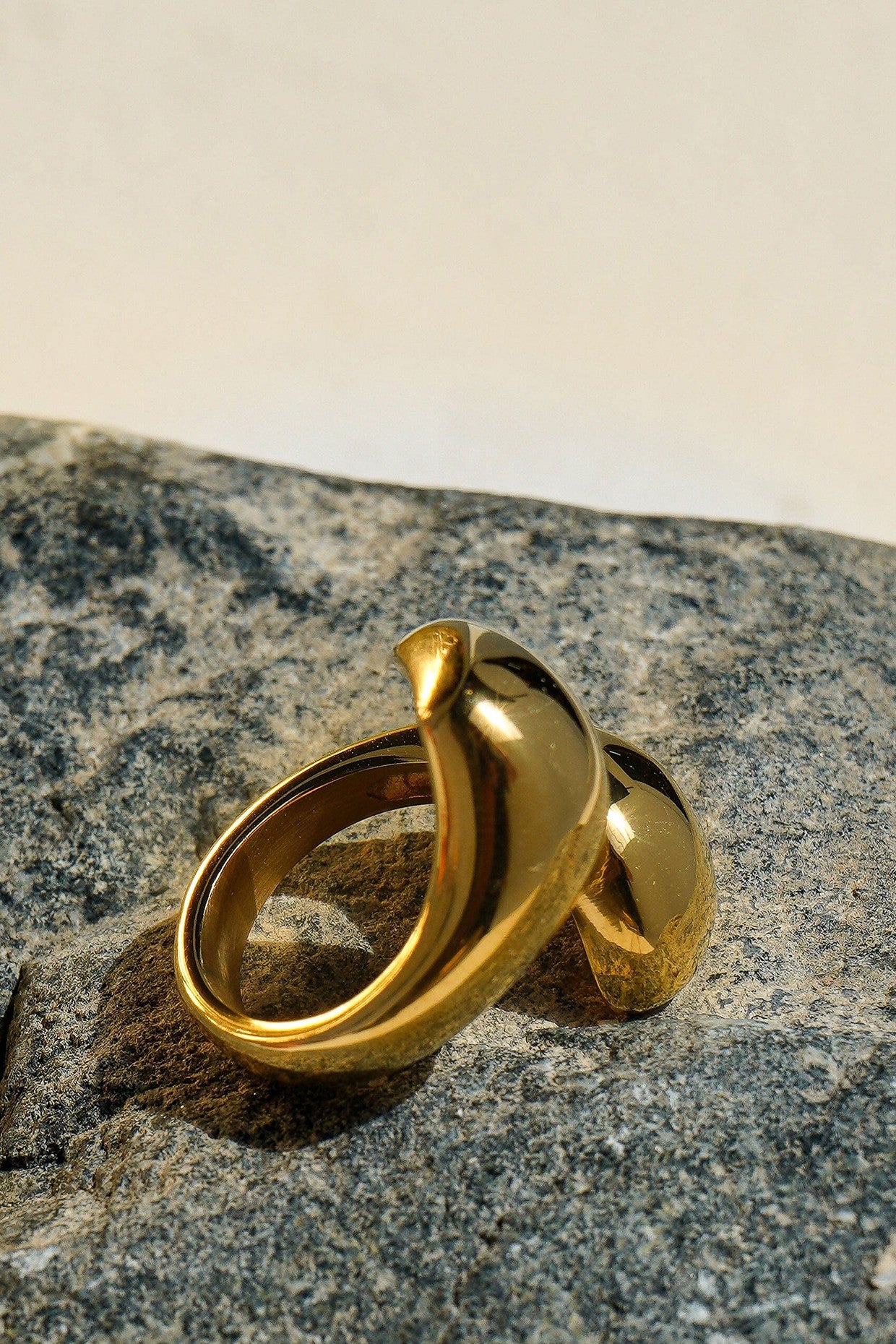 18kt Gold Plated Chunk Wrap Ring