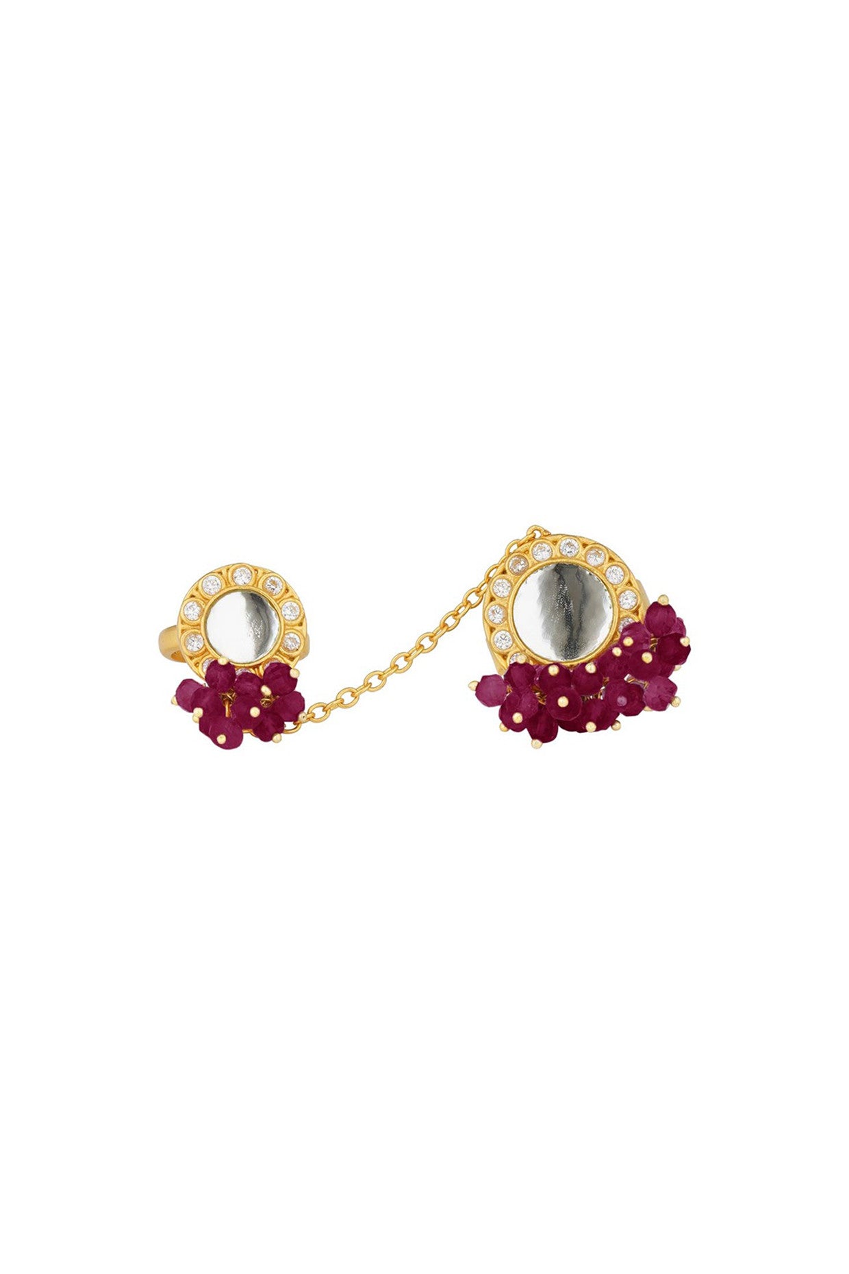 22kt Gold Plated Amethyst Ring