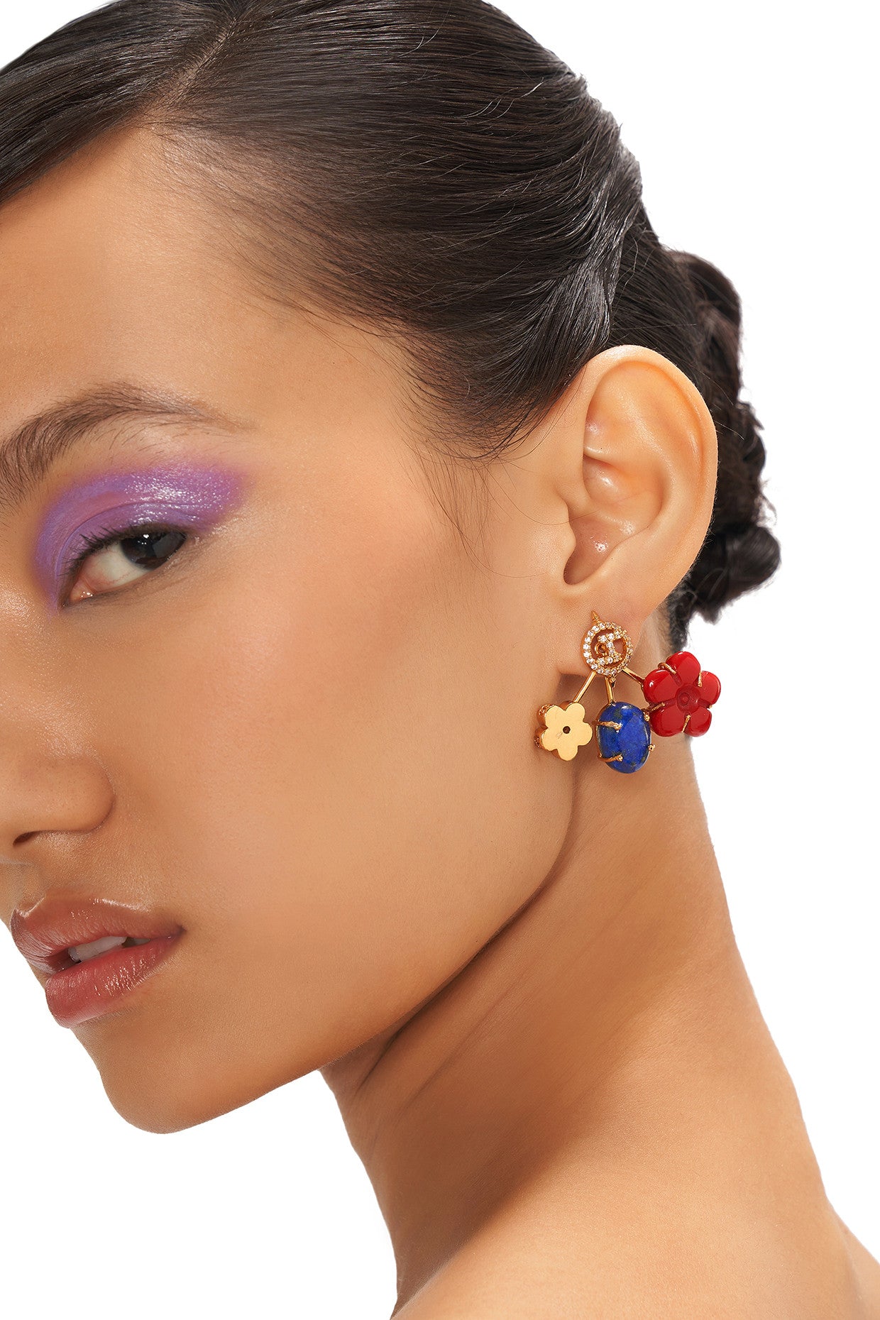22kt Gold Plated Poppi Flower Earrings