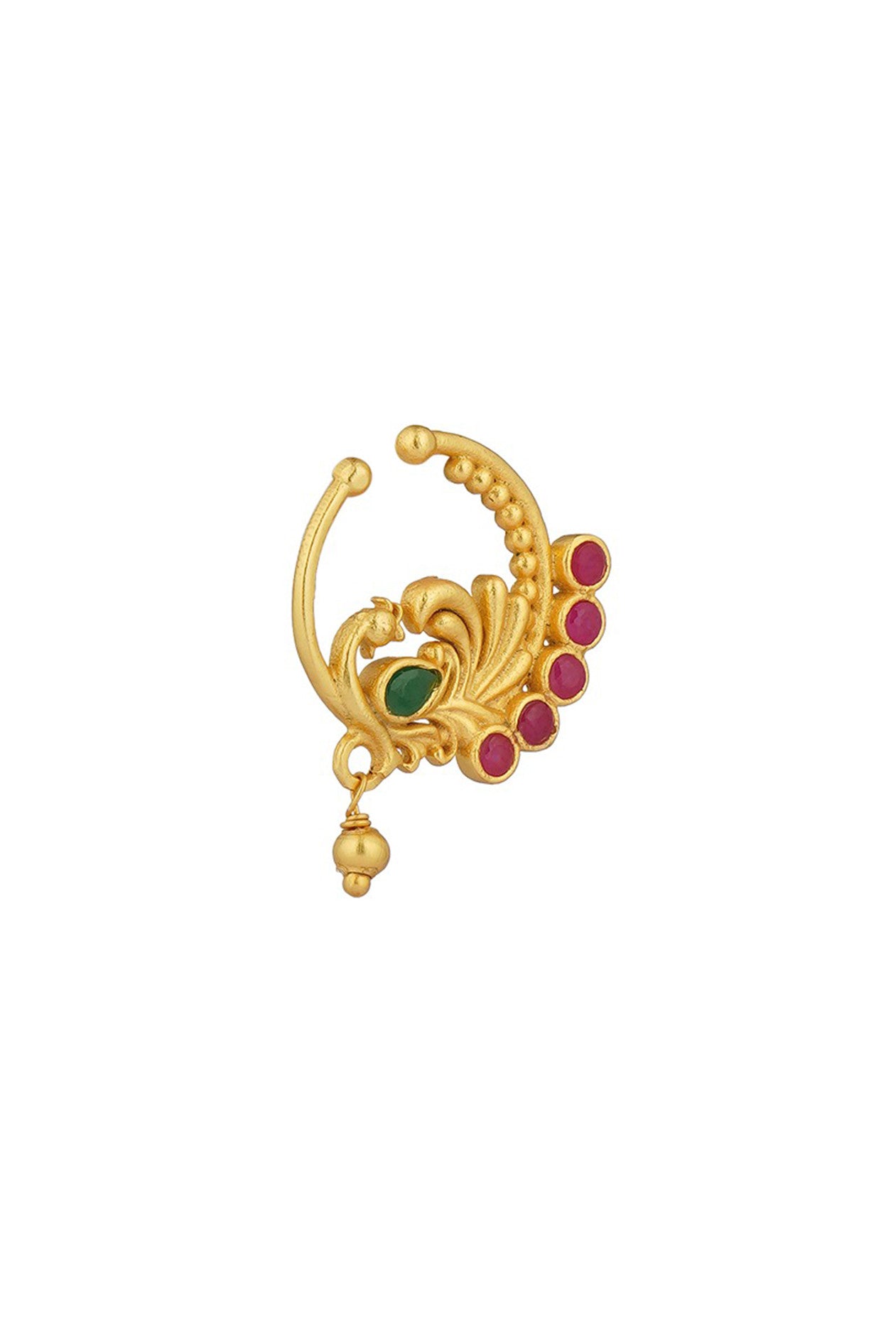 22kt Gold Plated Majestic Mor Nath