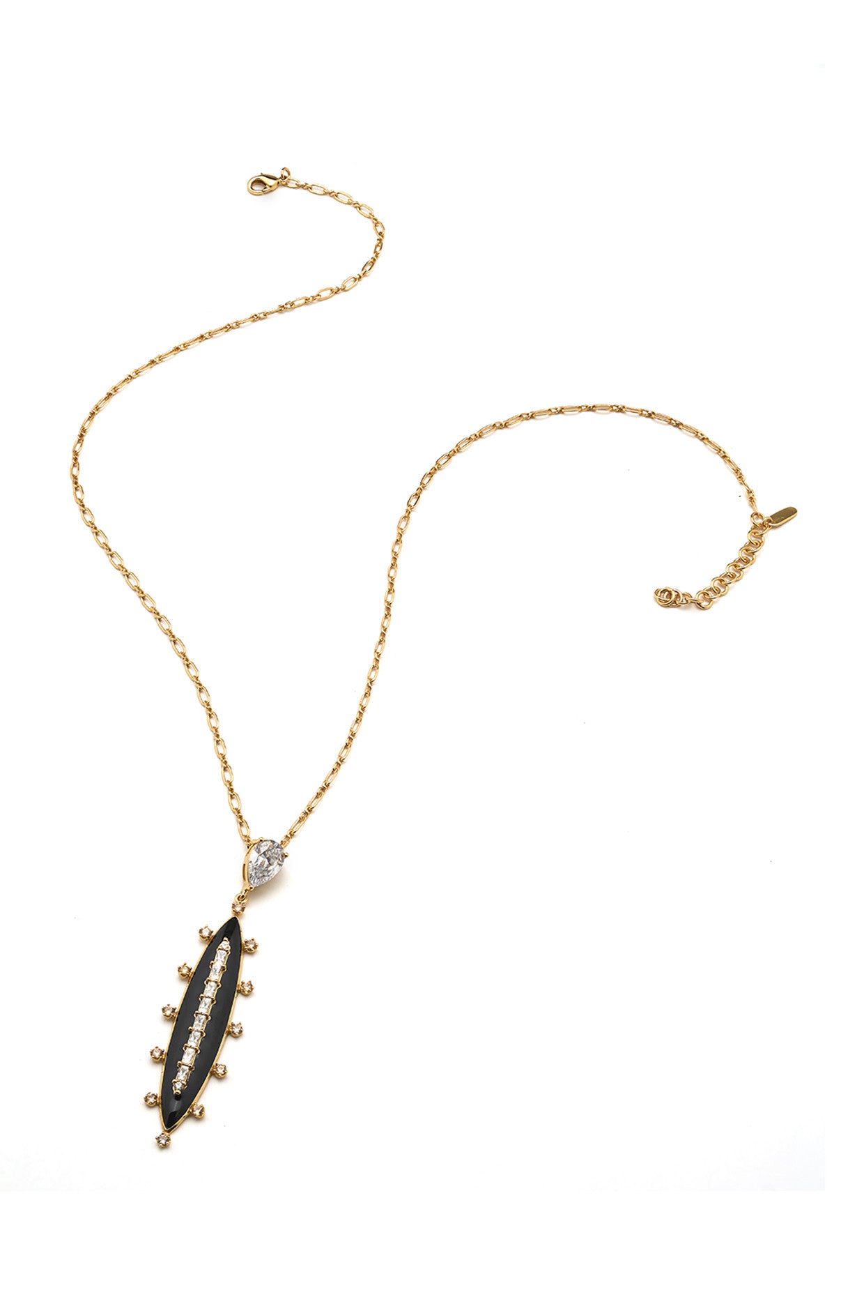 22kt Gold Plated Numisma Oblong Necklace