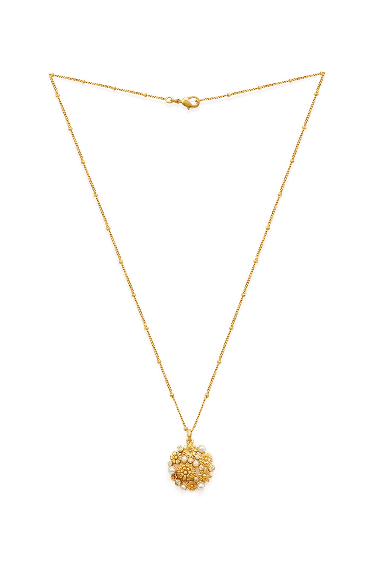 22kt Gold Plated Opaline Pendant