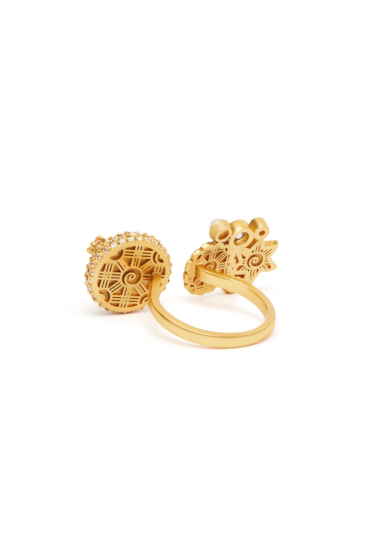 22kt Gold Plated Opaline Statement Ring