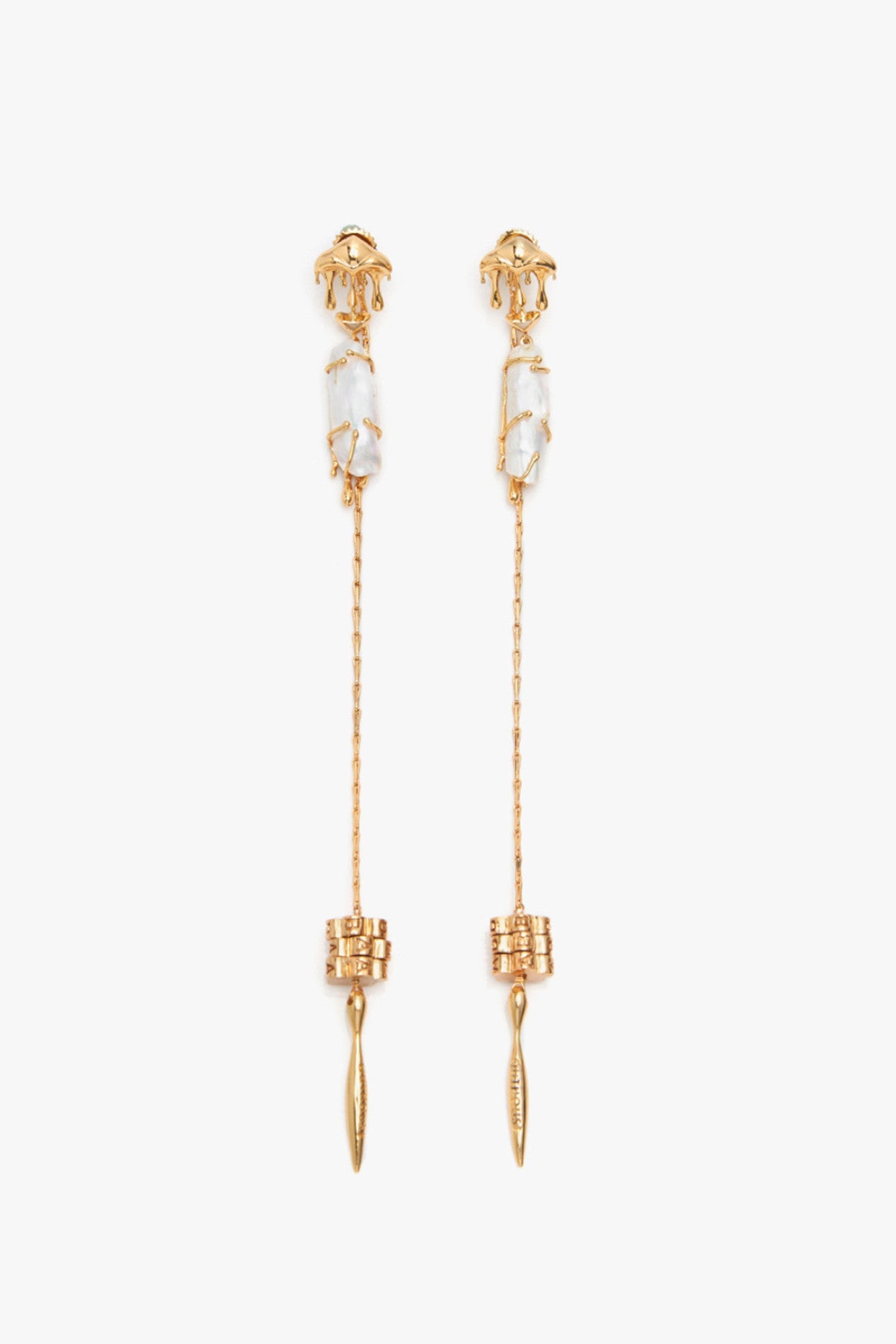 22kt Gold Plated Pearl Shoulder Grazers