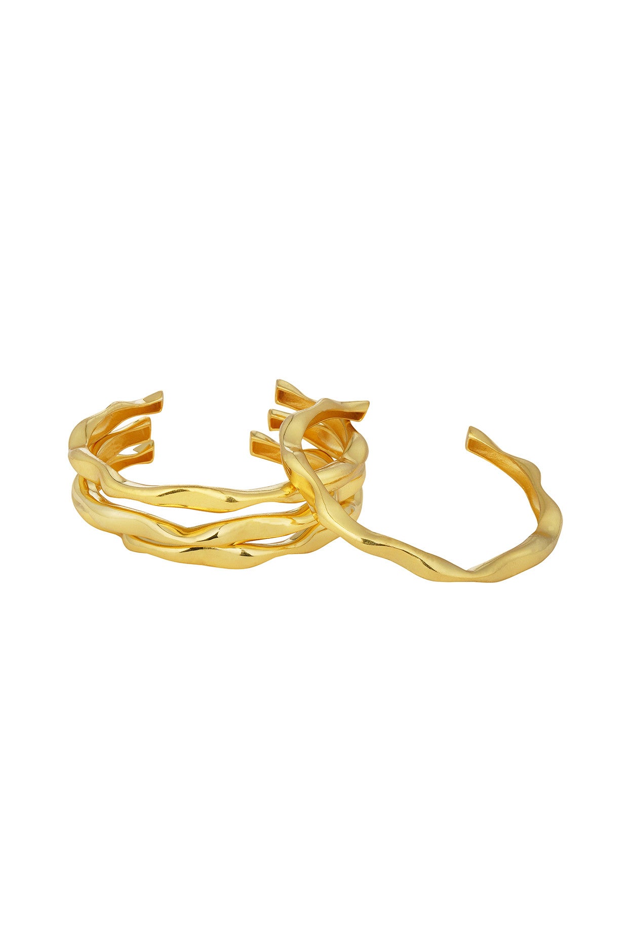 22kt Gold Plated Stacking Bangles