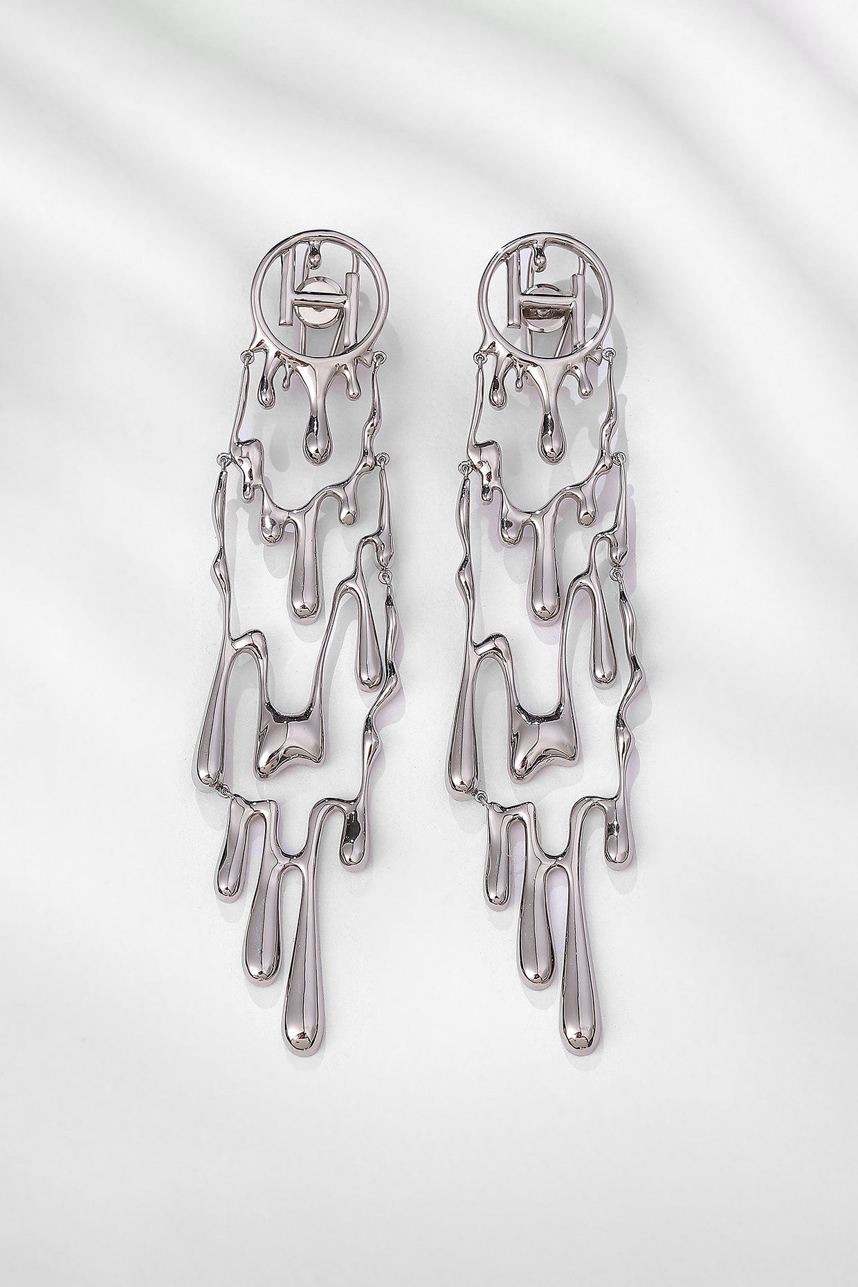 22kt Silver Plated Drip Earrings