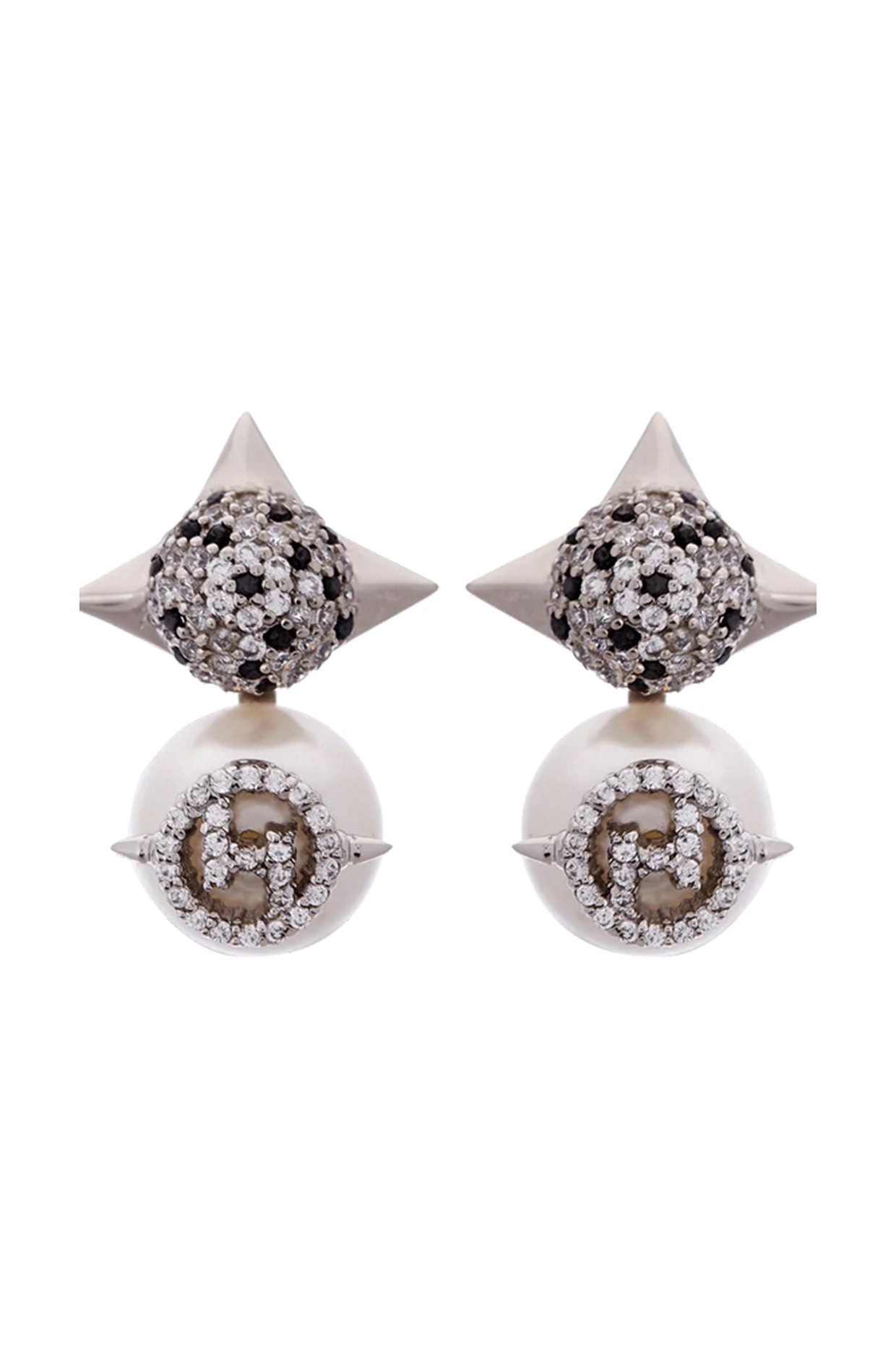 22kt Silver Plated Pearl Drop Earrings