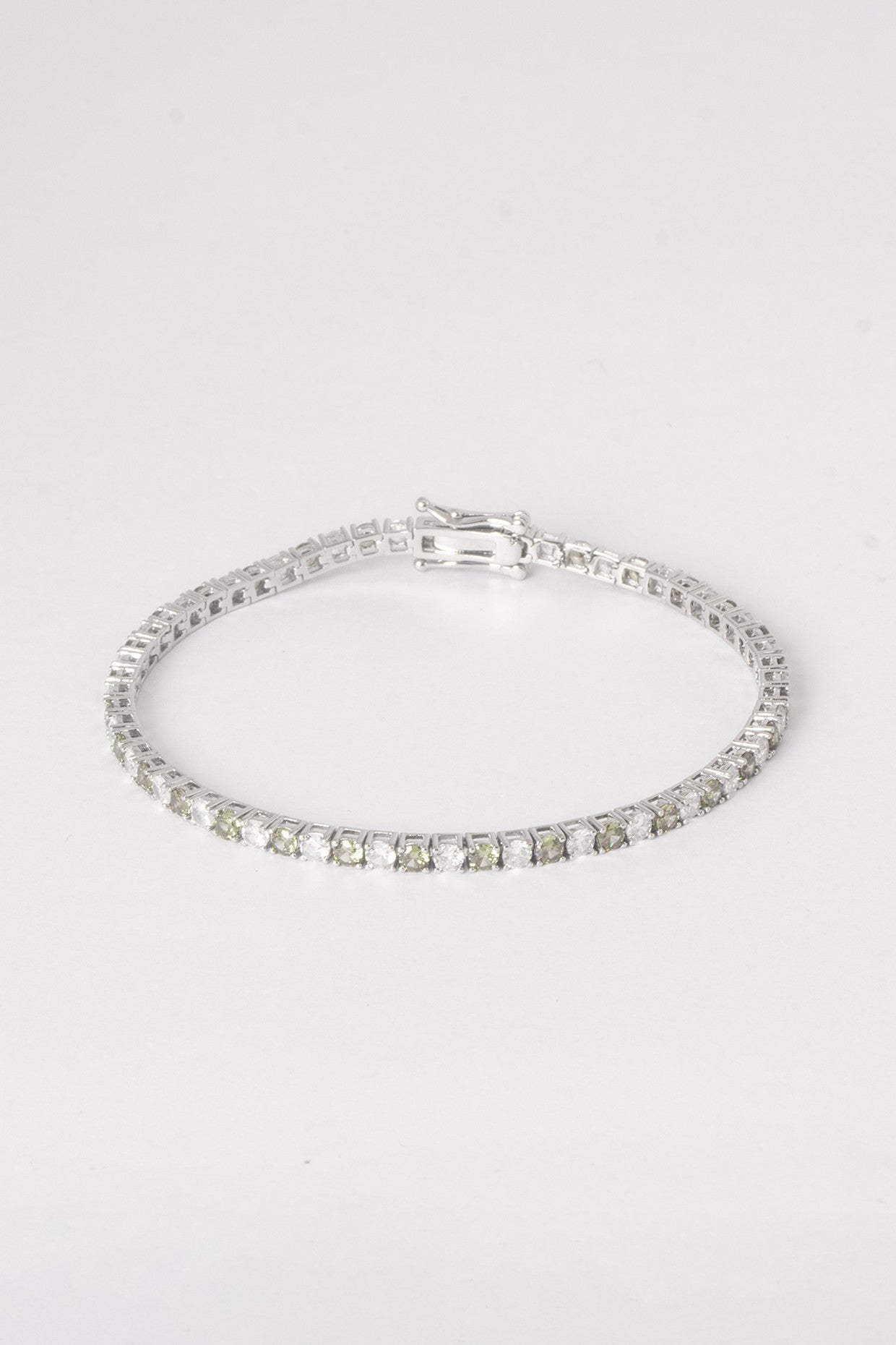 3Mm Tennis Bracelet- White & Pink