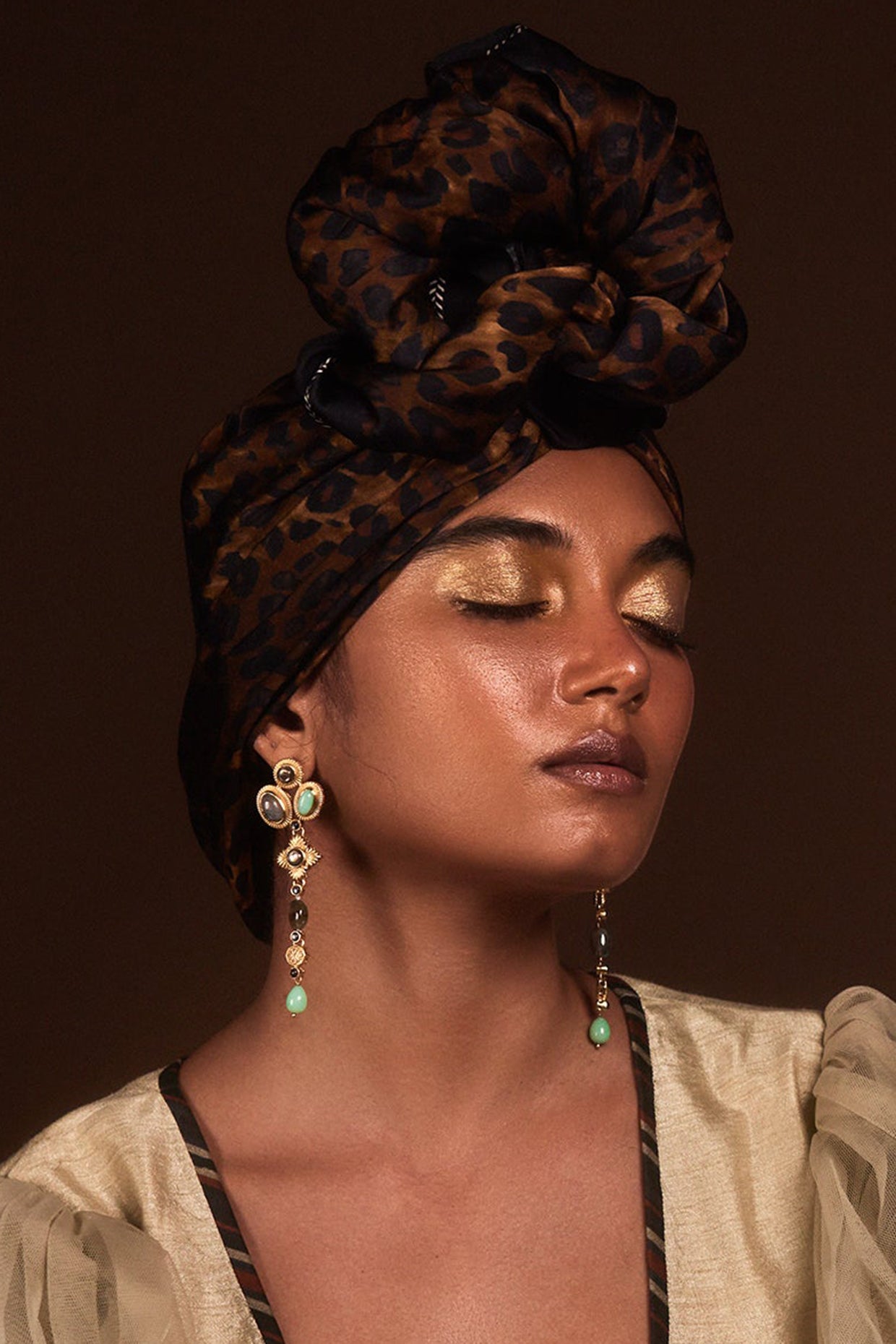 22kt Gold Plated Azra Drop Earrings