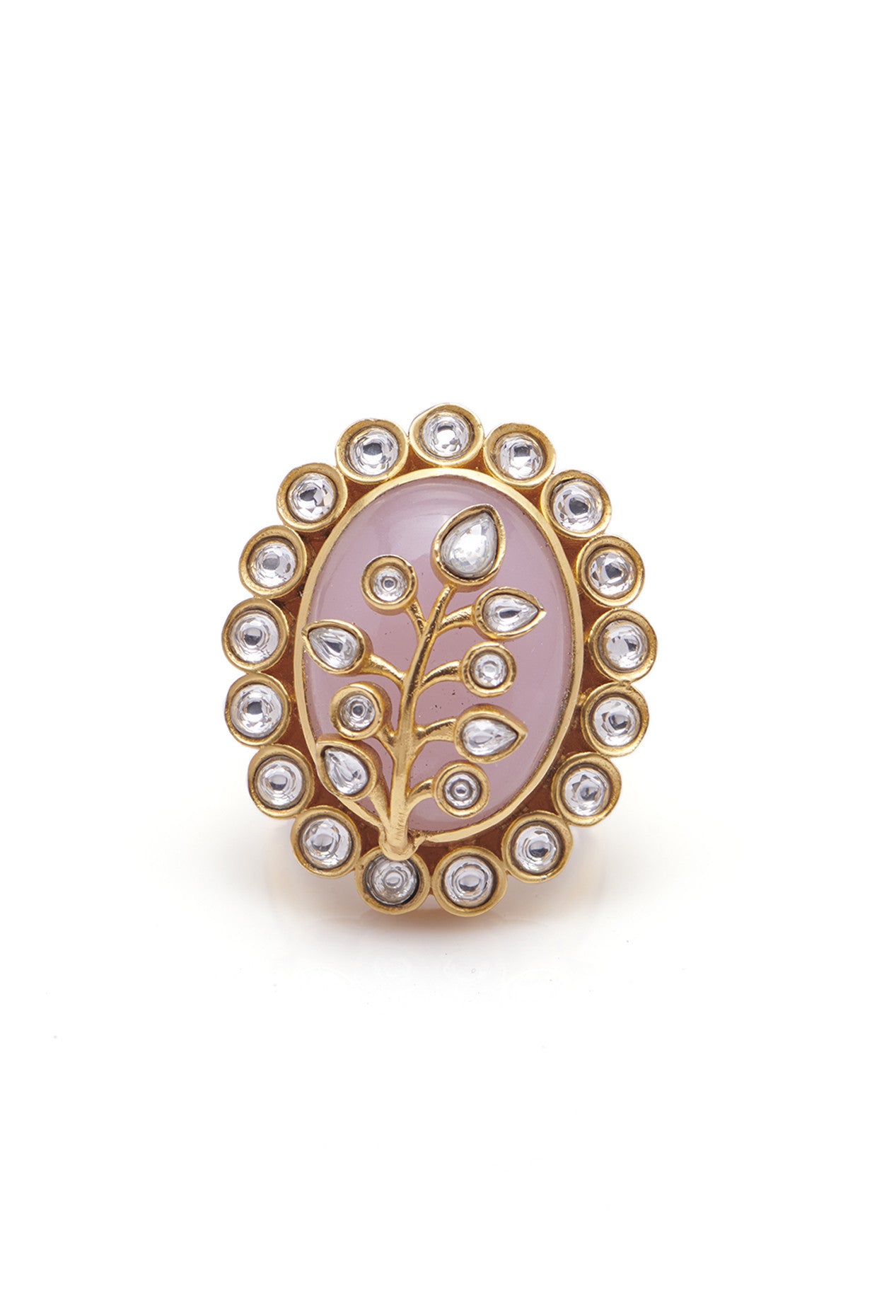 22kt Loren Ring In Dusty Pink Hue