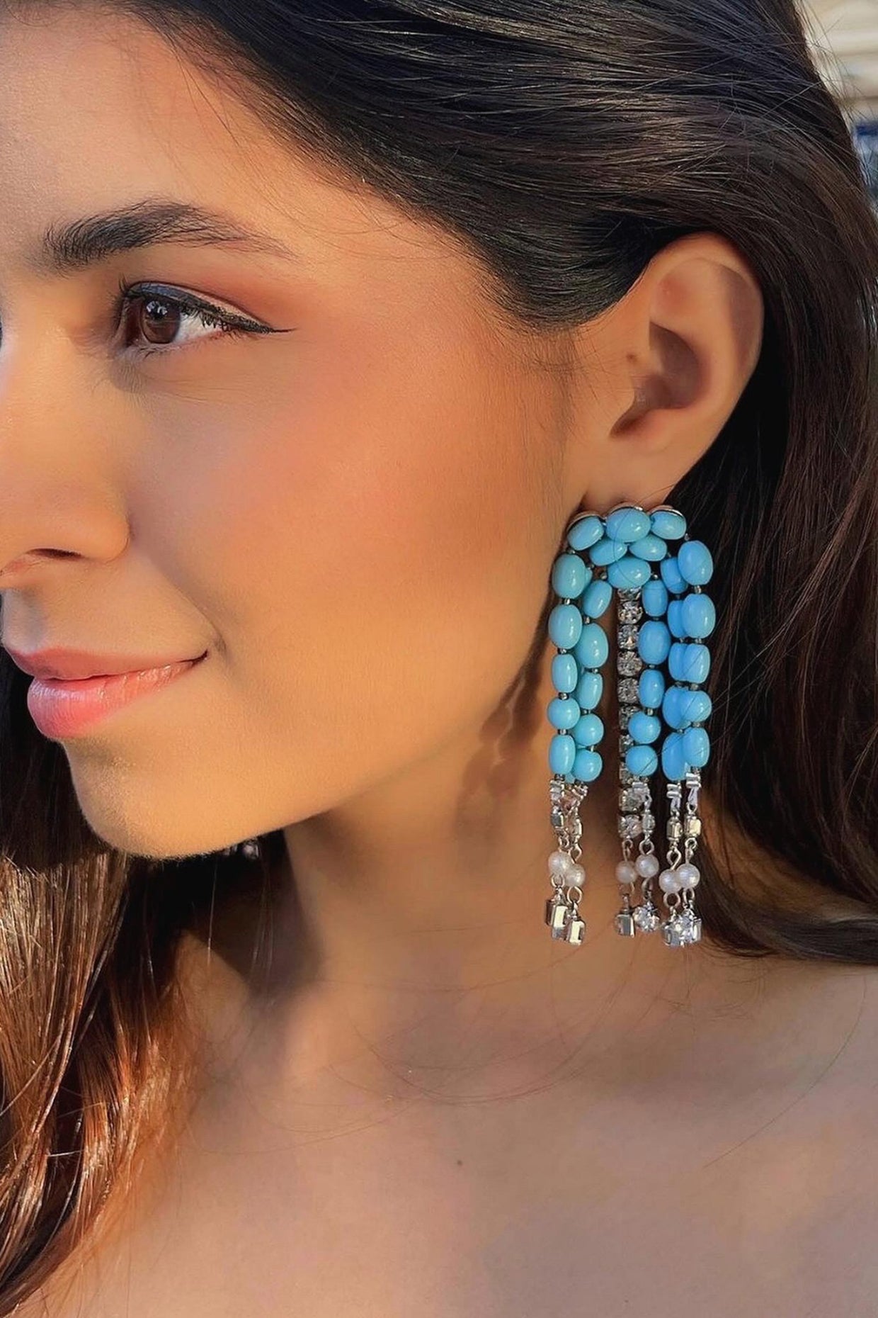 Blue Lagoon Danglers