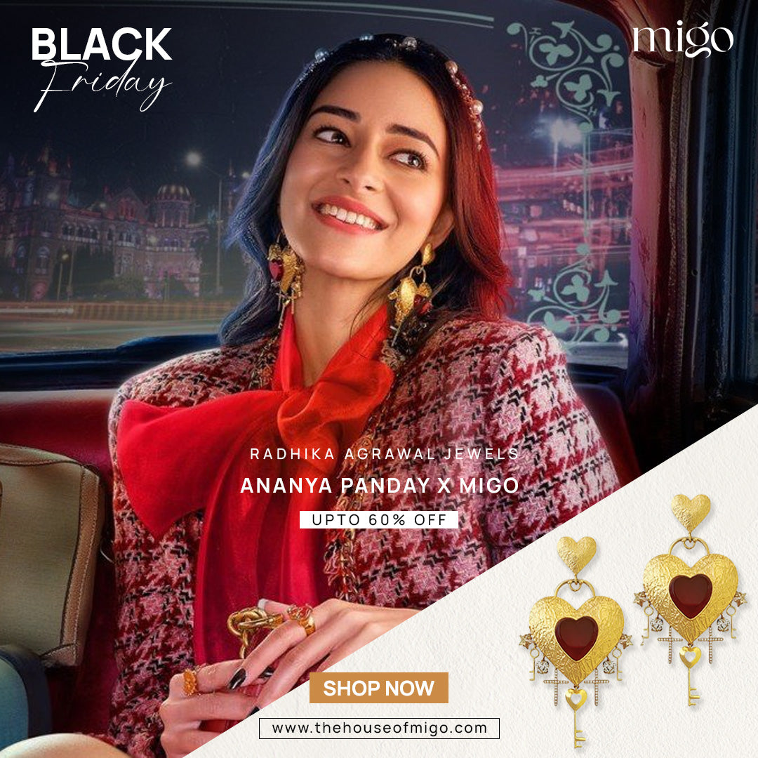 Gold Plated Clé de Amour Danglers