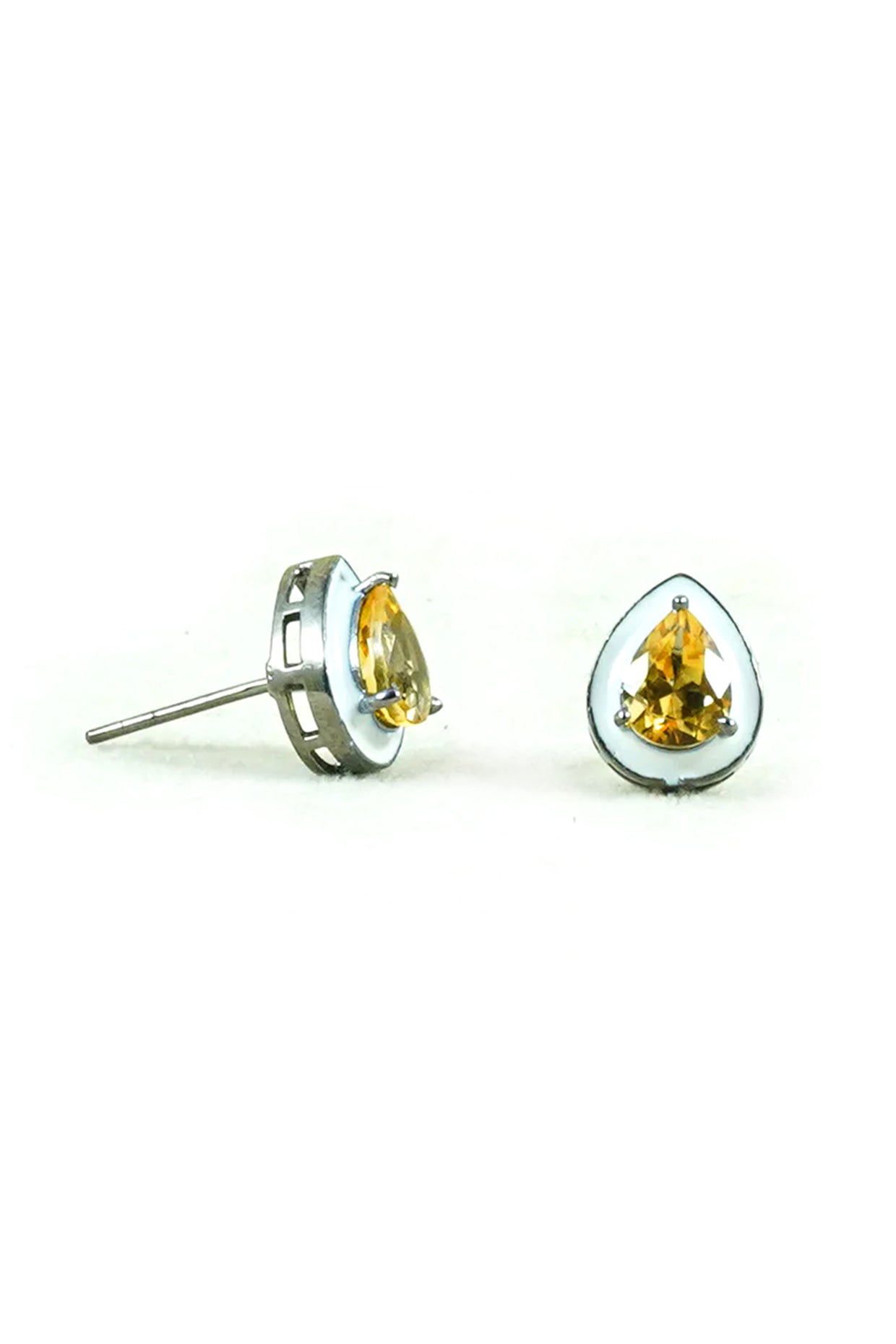 Citrine Glow Earrings in Sterling Silver