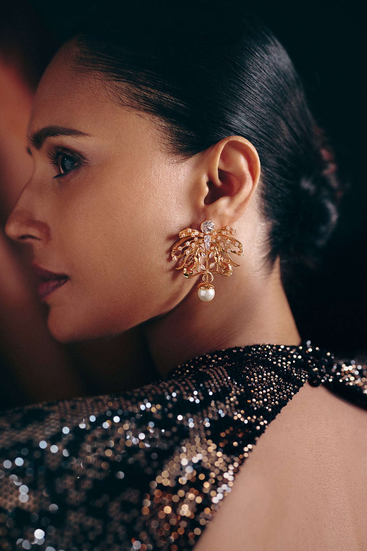 La Leopard Stud Earrings