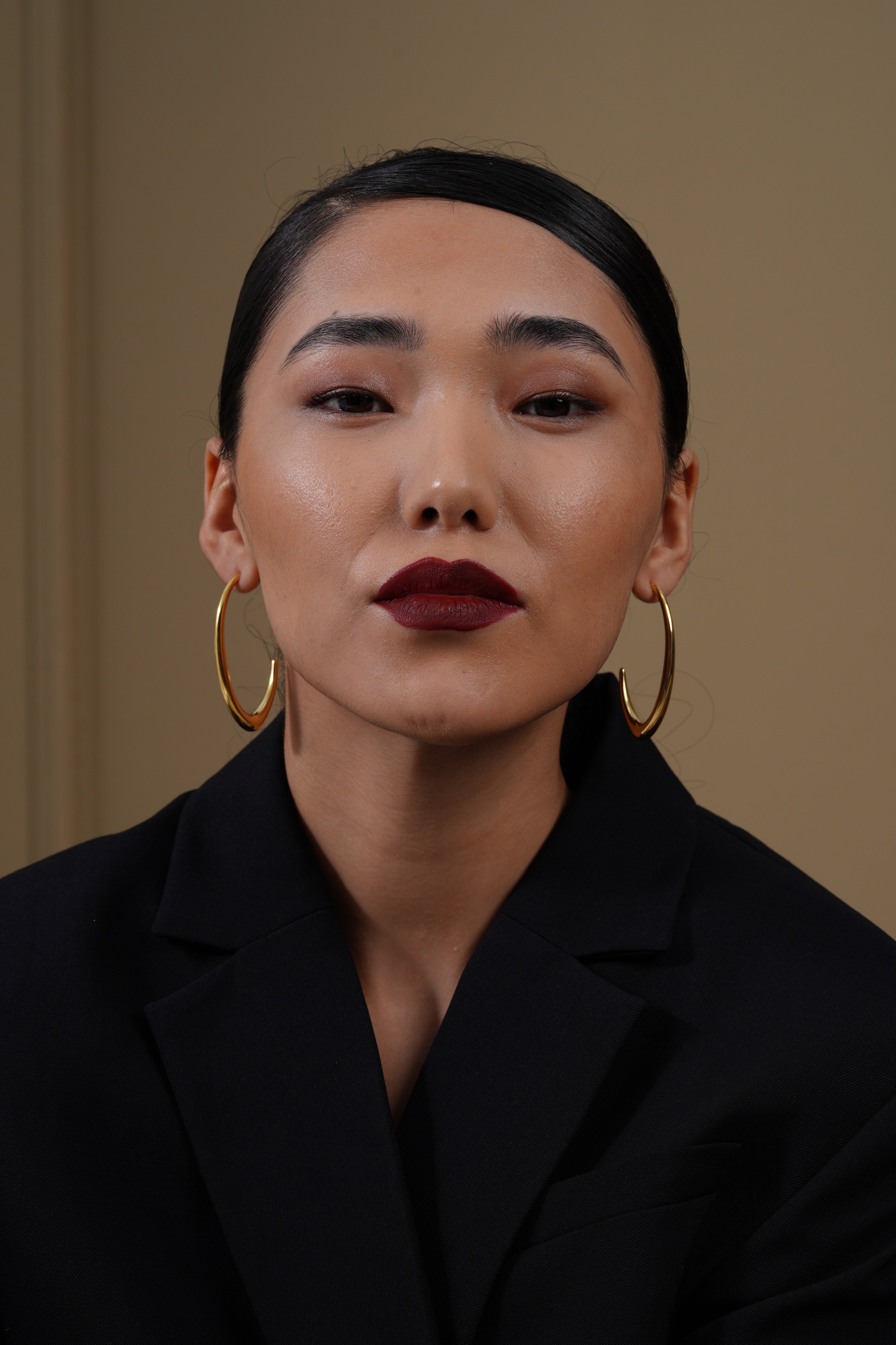 18kt Gold Plated Oval Hoops
