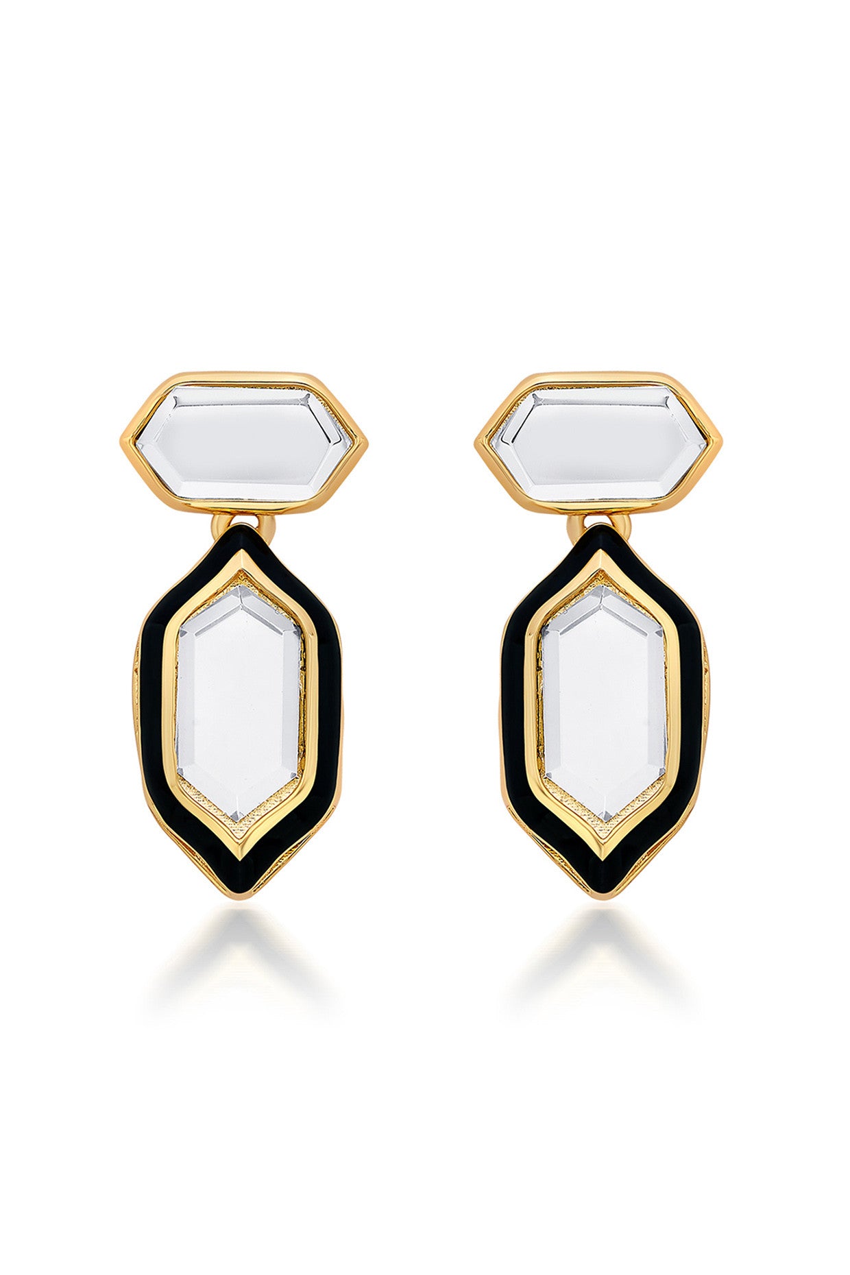 Amina Mirror Stud Earrings