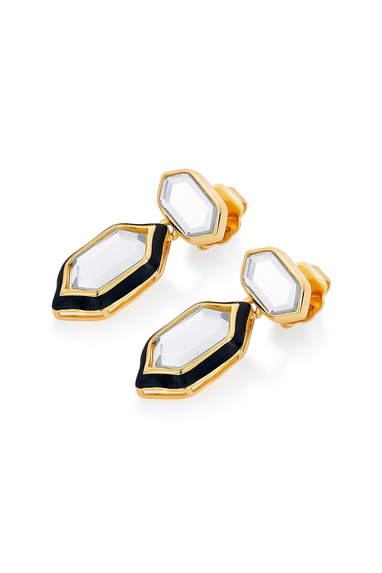 Amina Mirror Stud Earrings