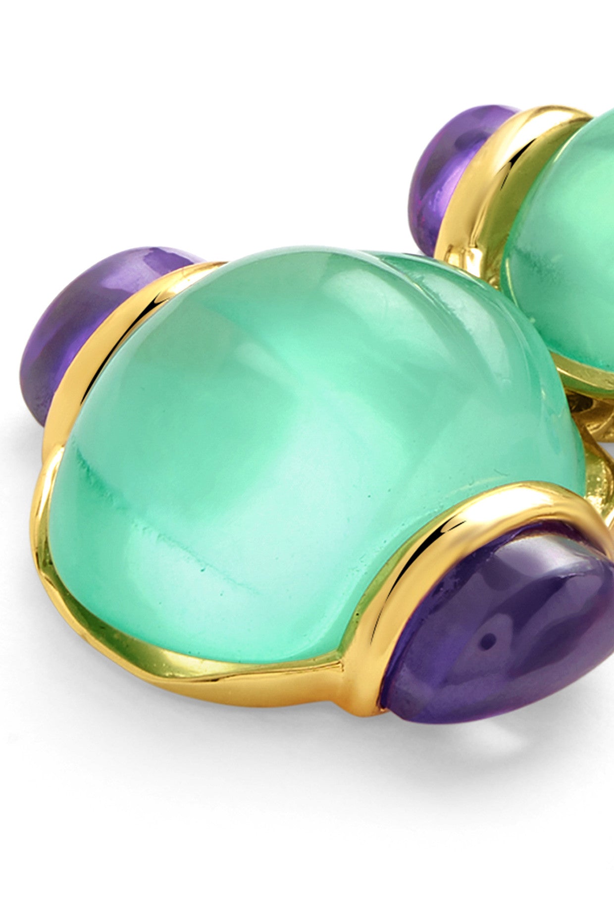 Aqua Amethyst Earrings