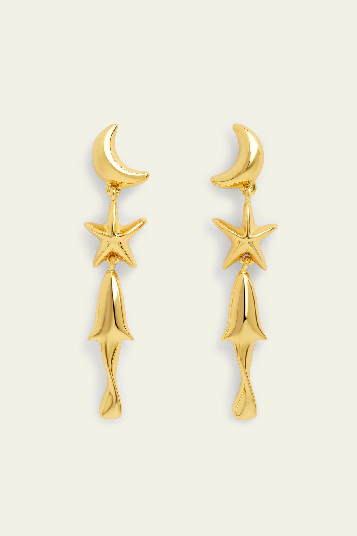 Aqua Gold Danglers