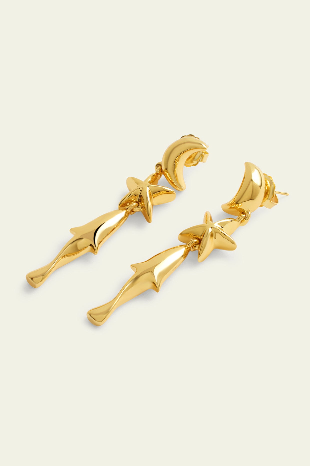 Aqua Gold Danglers
