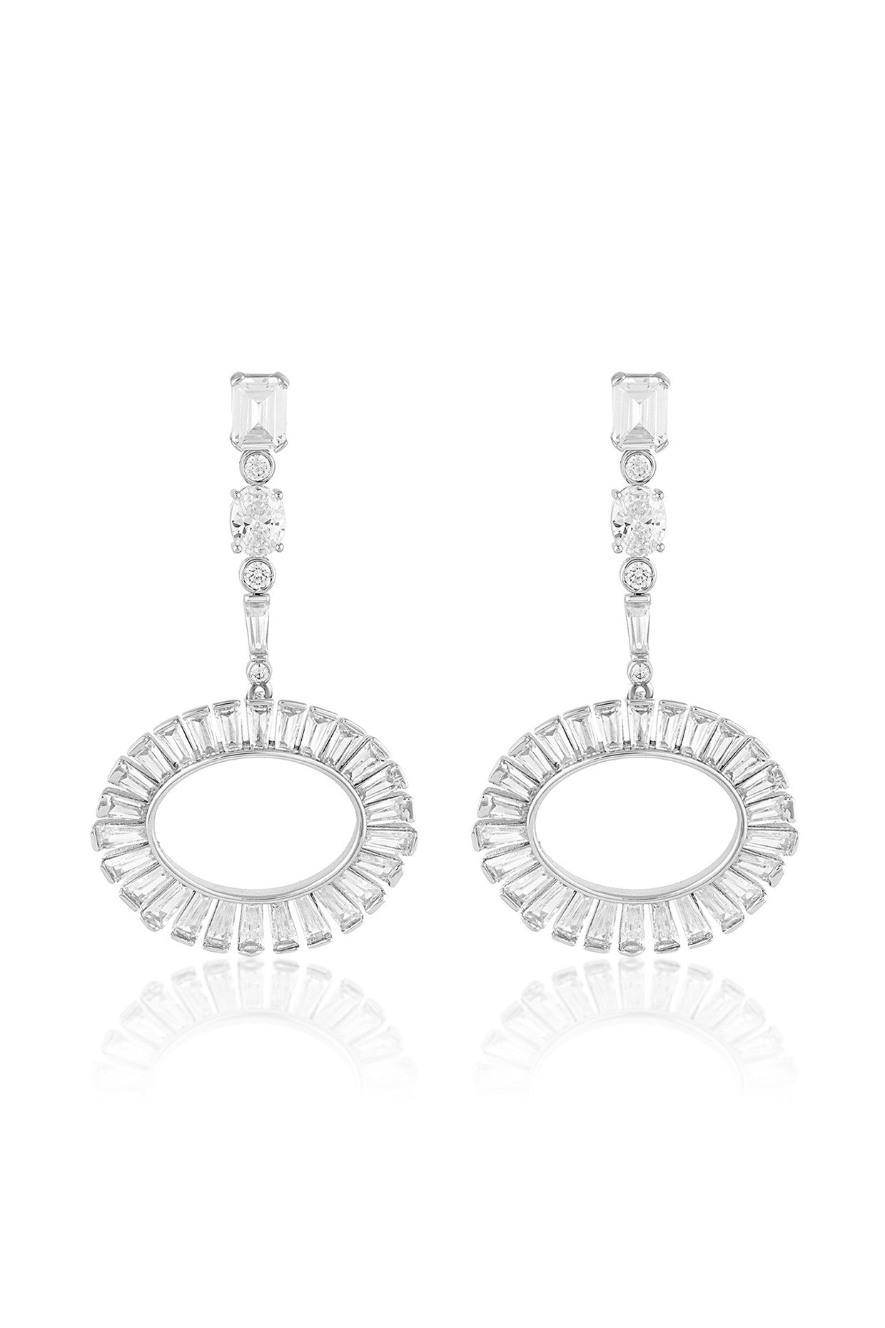 Art Deco Circle Danglers