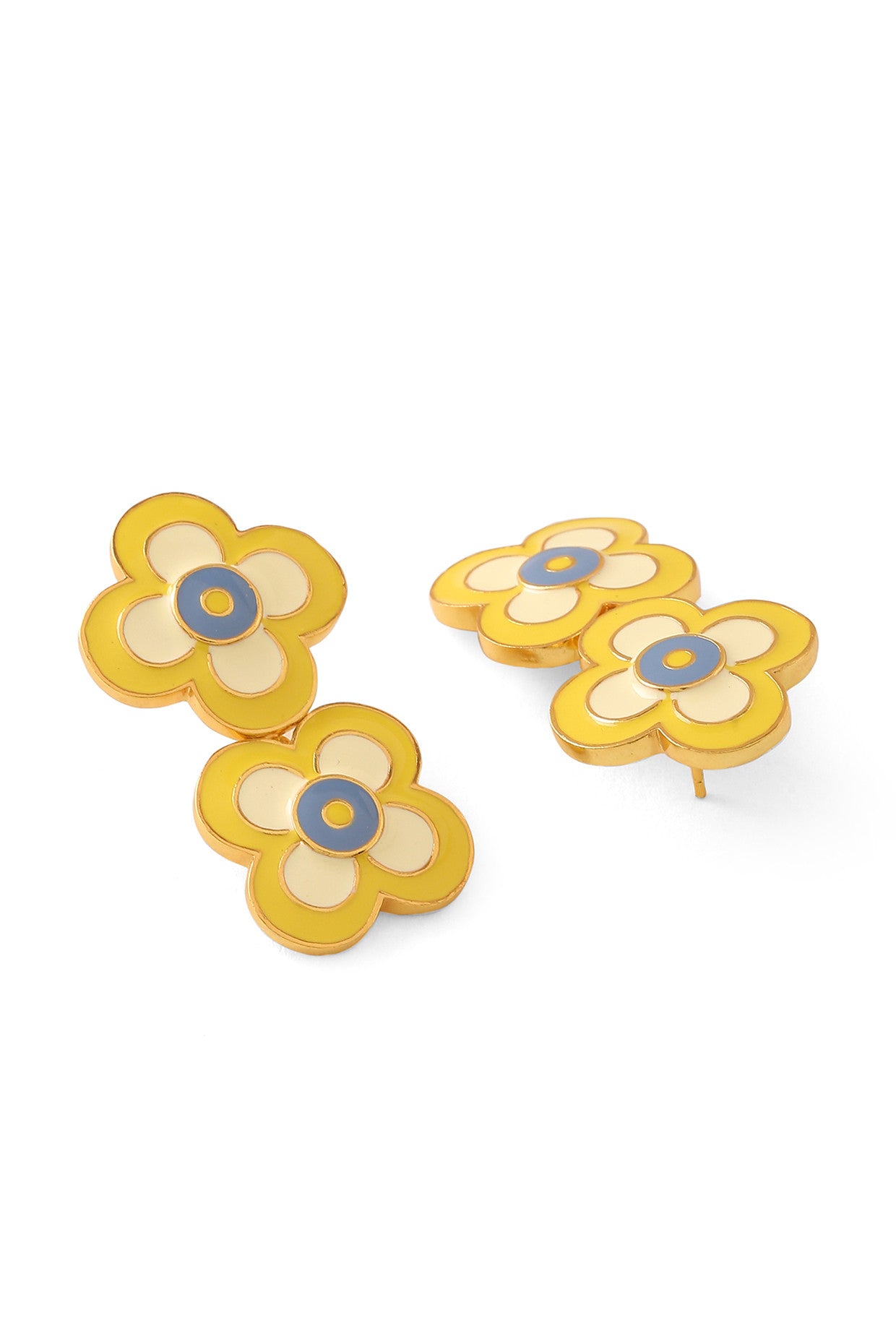 22kt Gold Plated Yellow Earrings