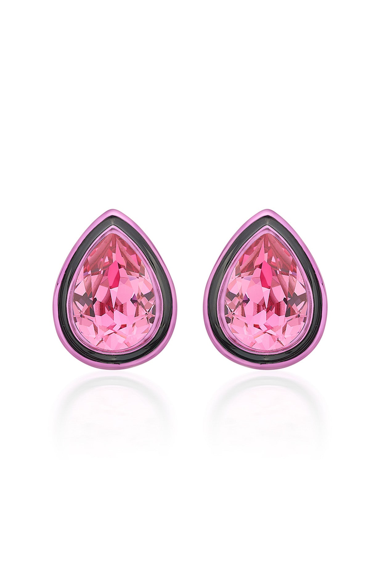 Bisou Pink Crystal Studs