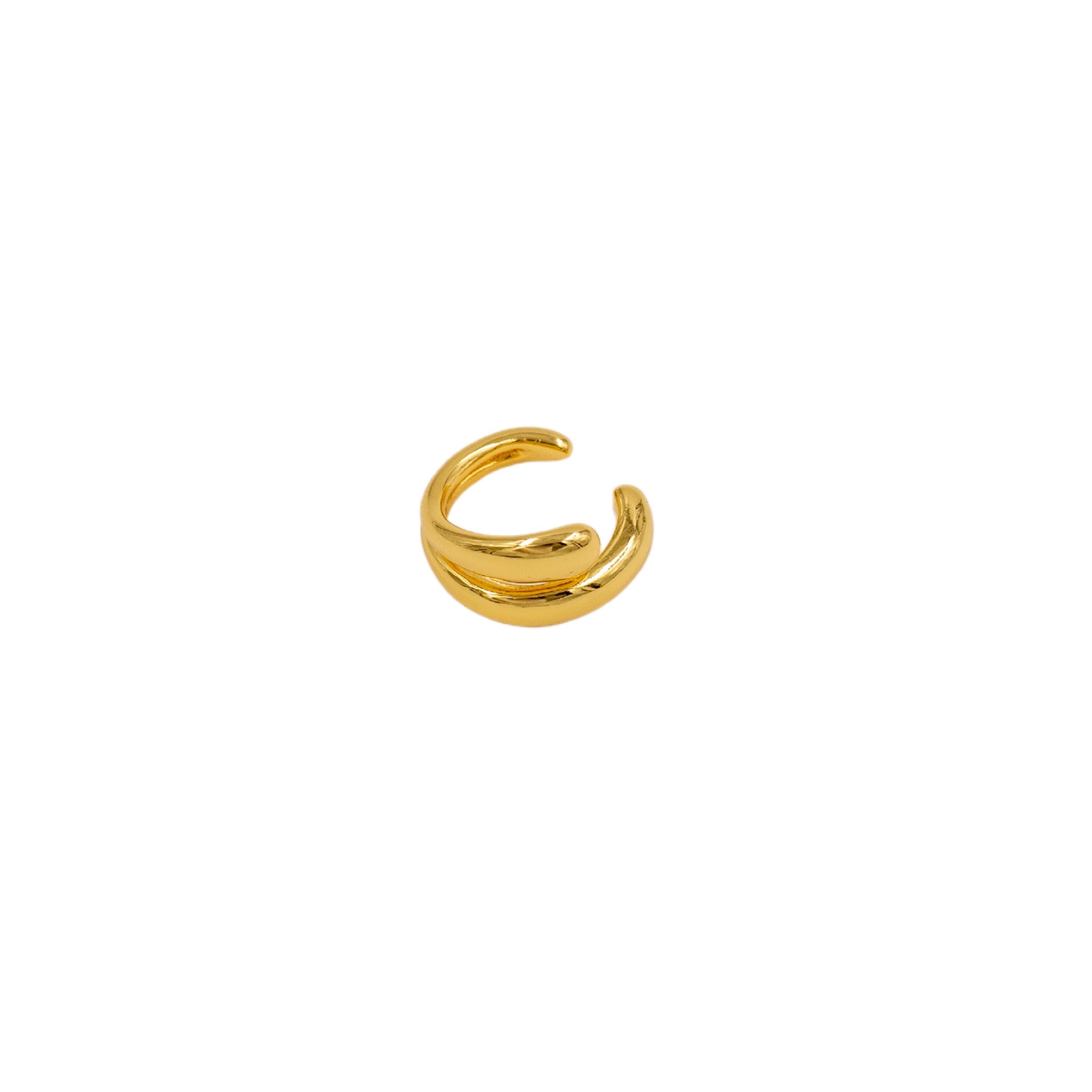 18kt Gold Plated Double-Trouble Ear Cuff