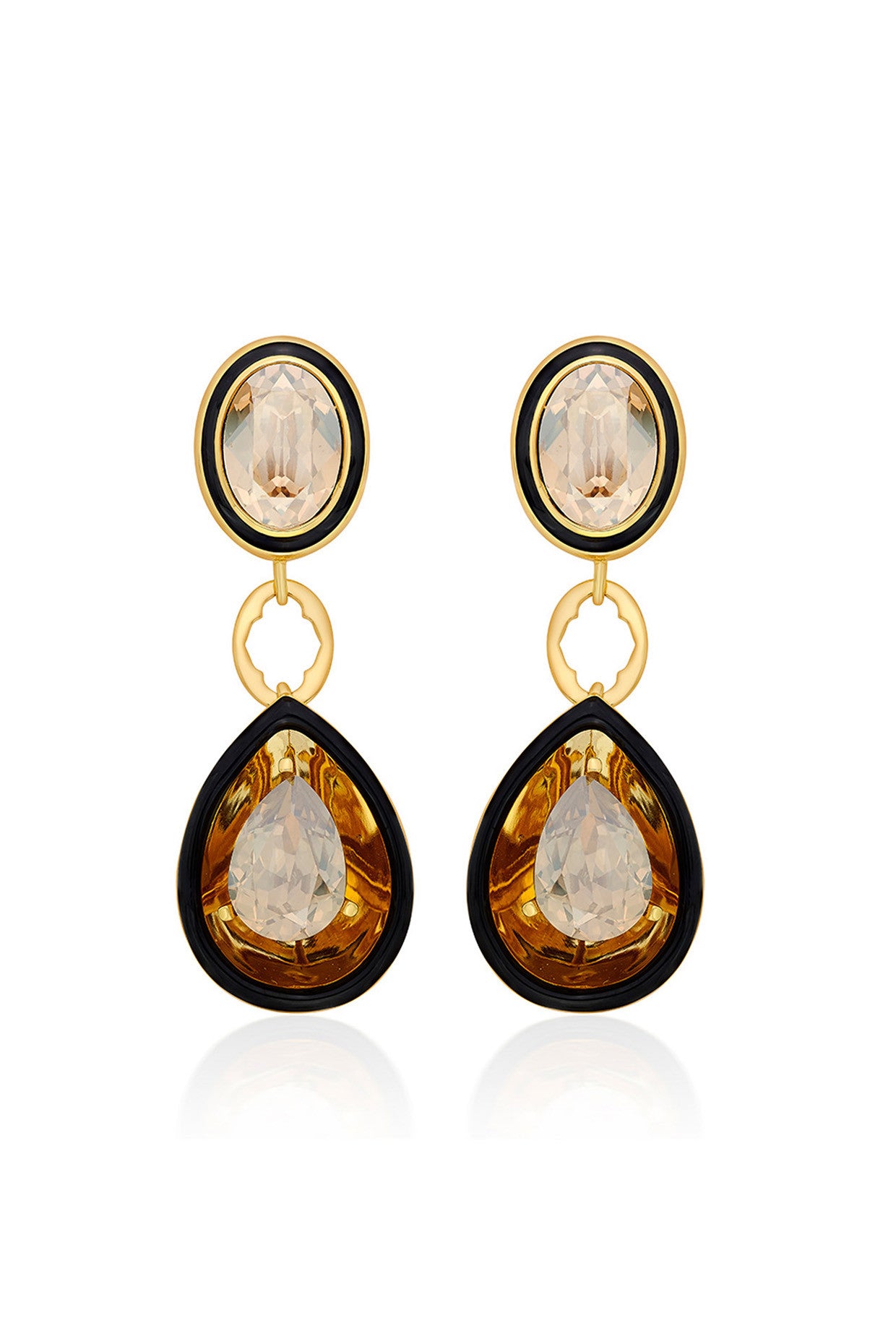 Bling Glory Wrap Crystal Earrings