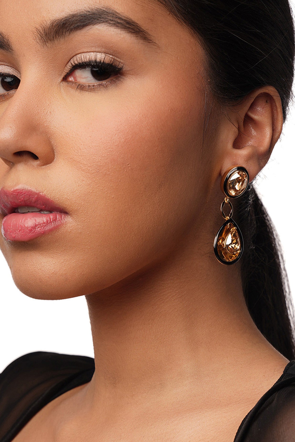 Bling Glory Wrap Crystal Earrings