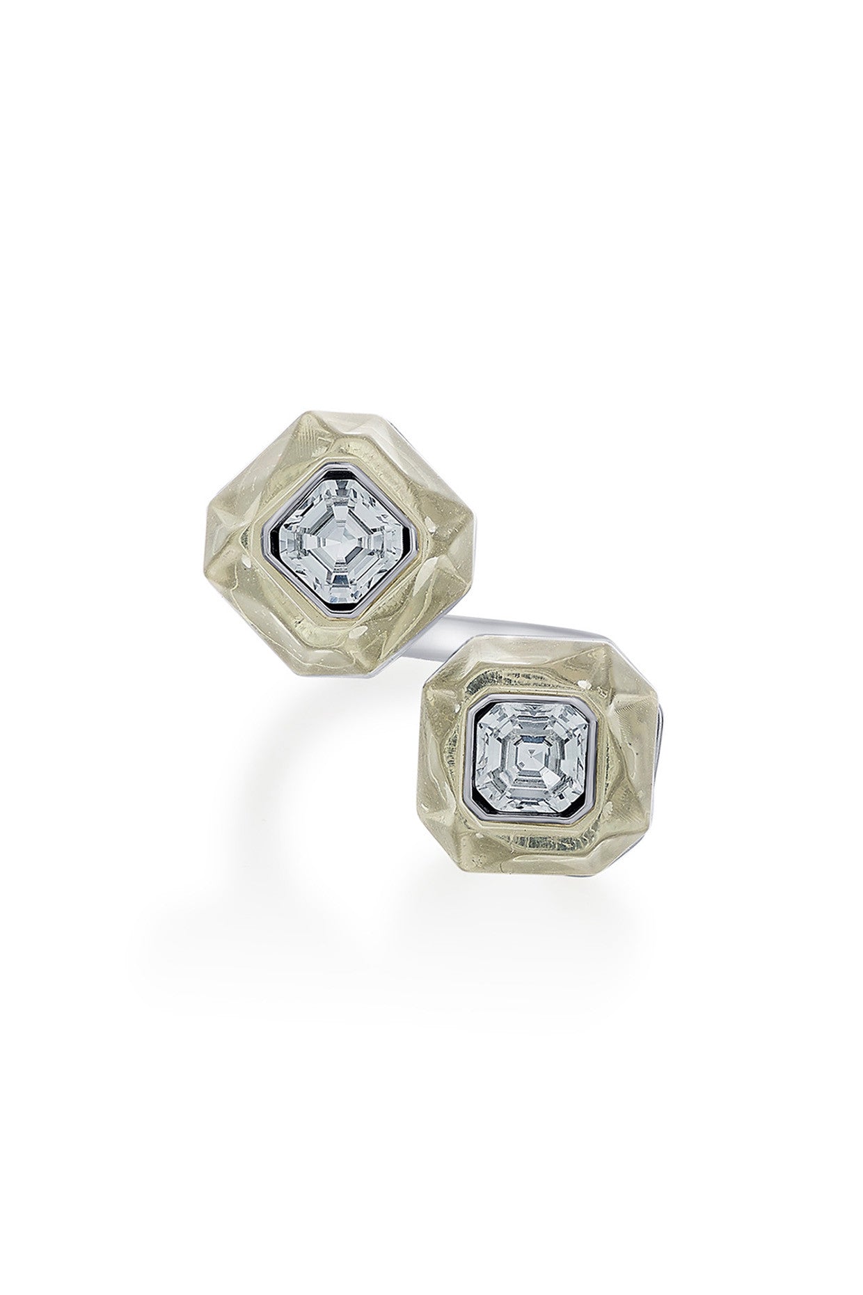 Bling Infinity Cut Crystal Ring