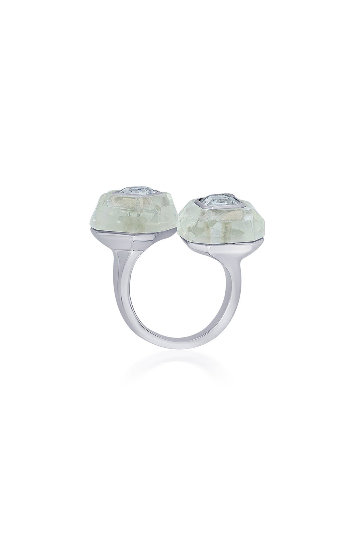 Bling Infinity Cut Crystal Ring