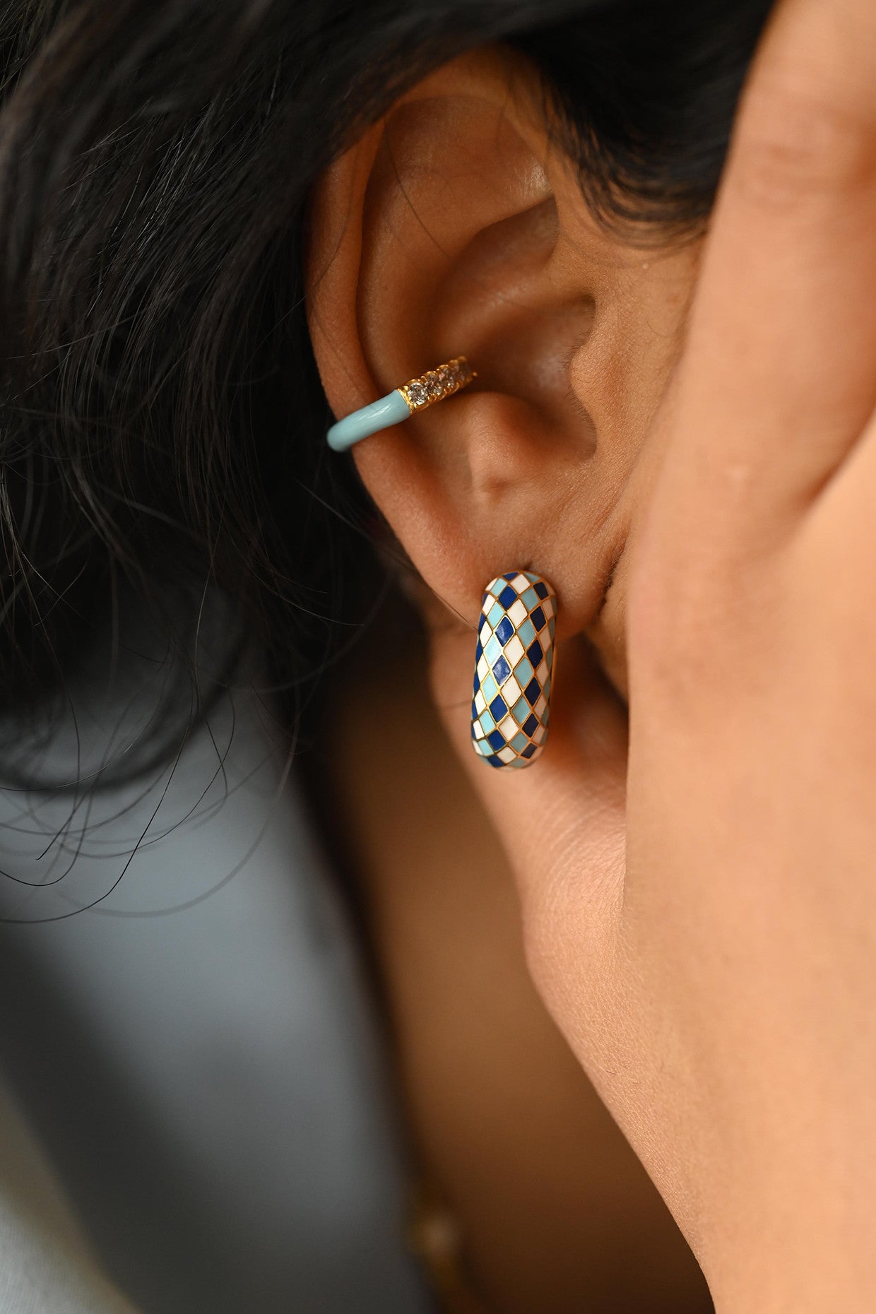 Blue Neo Hoops