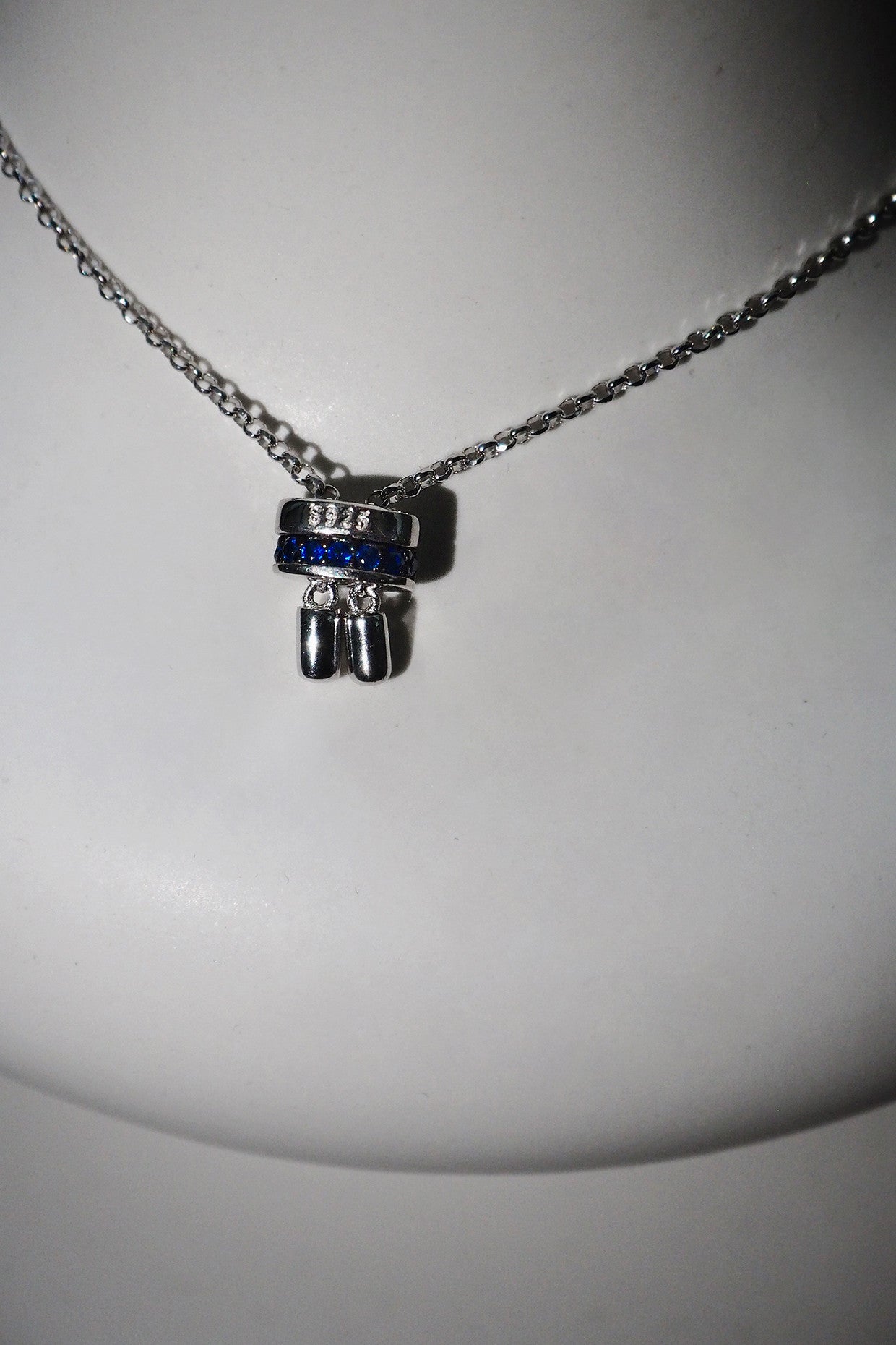 Blue Sapphire Pavé Rod Bracelet