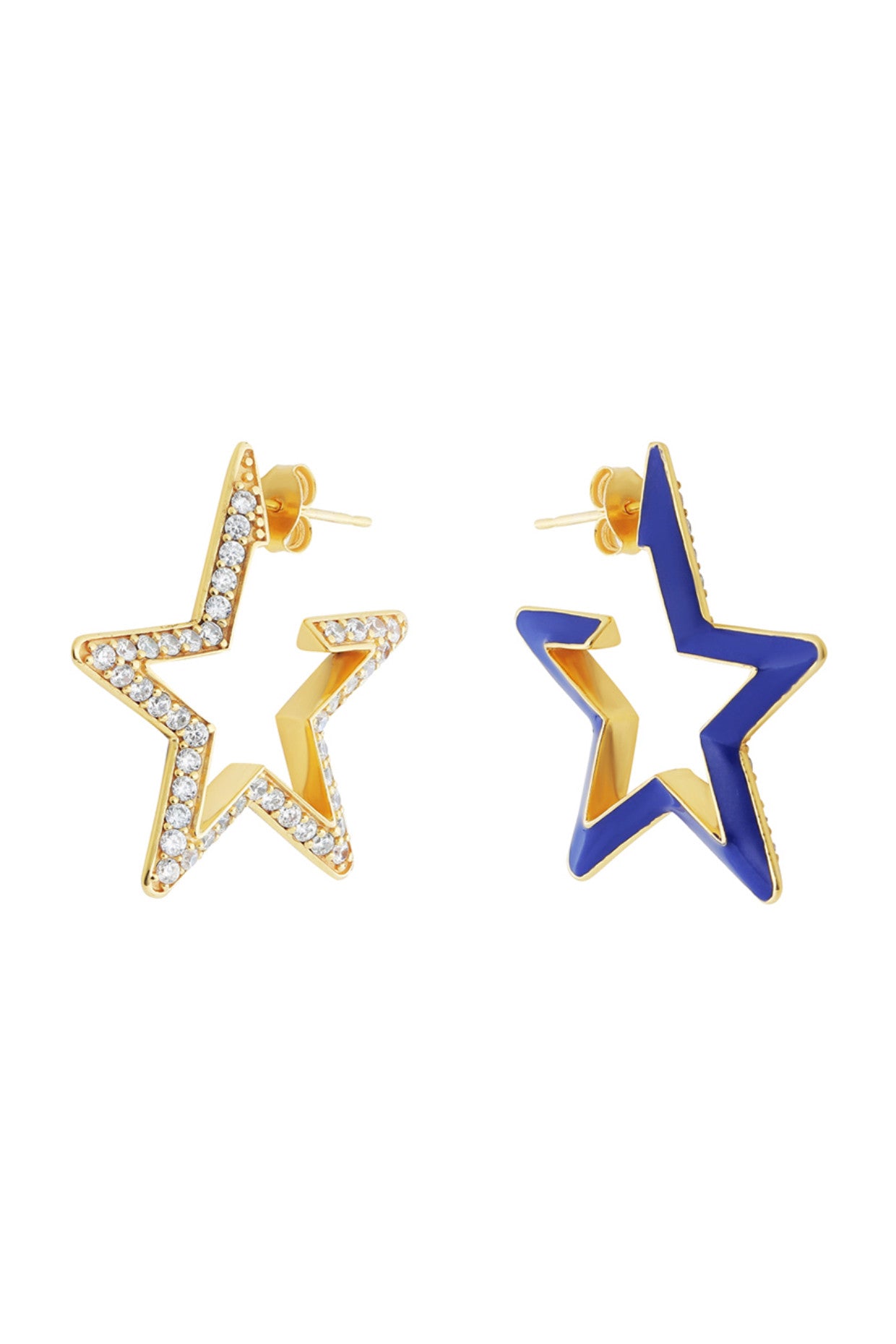 Blue Star Earrings
