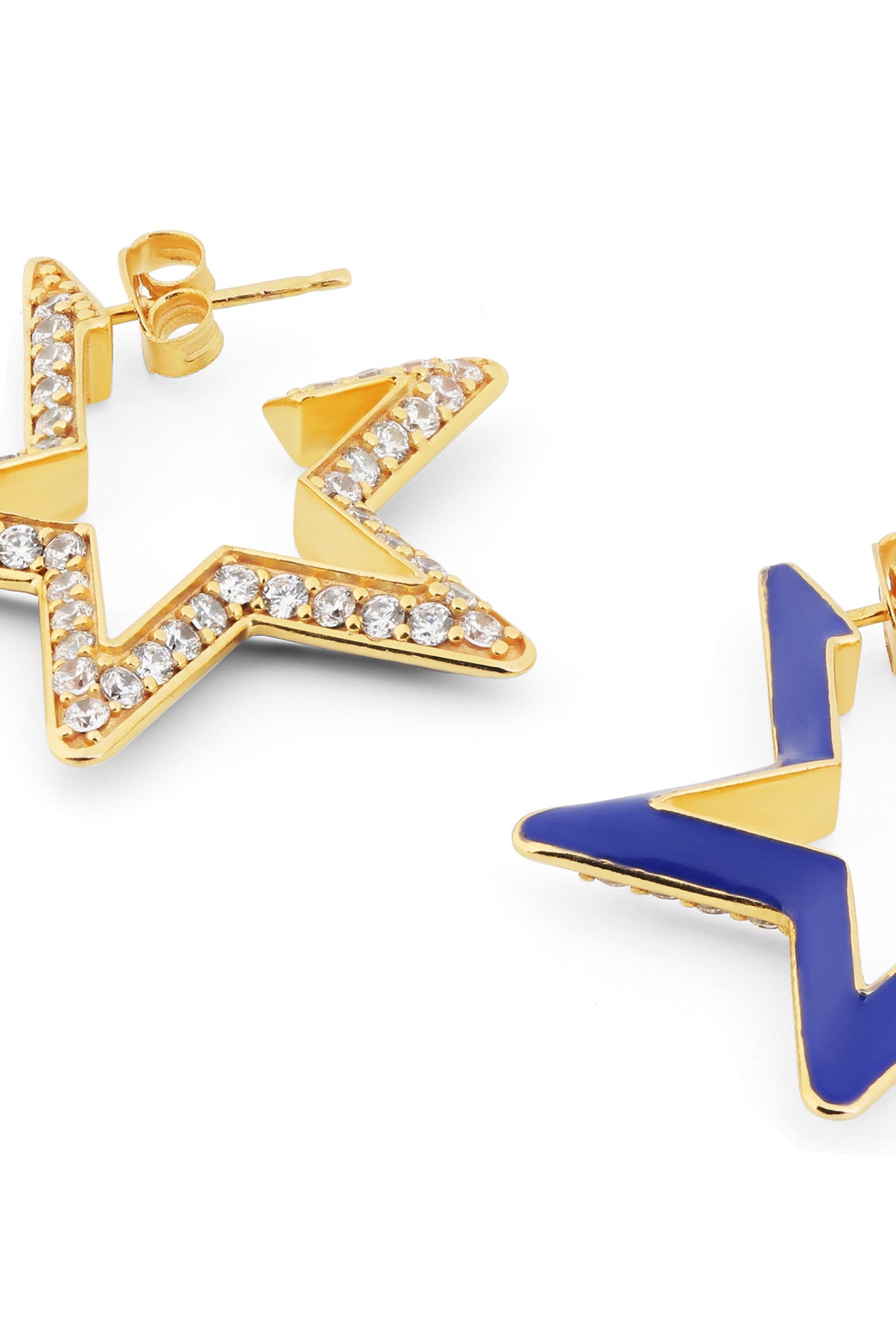 Blue Star Earrings